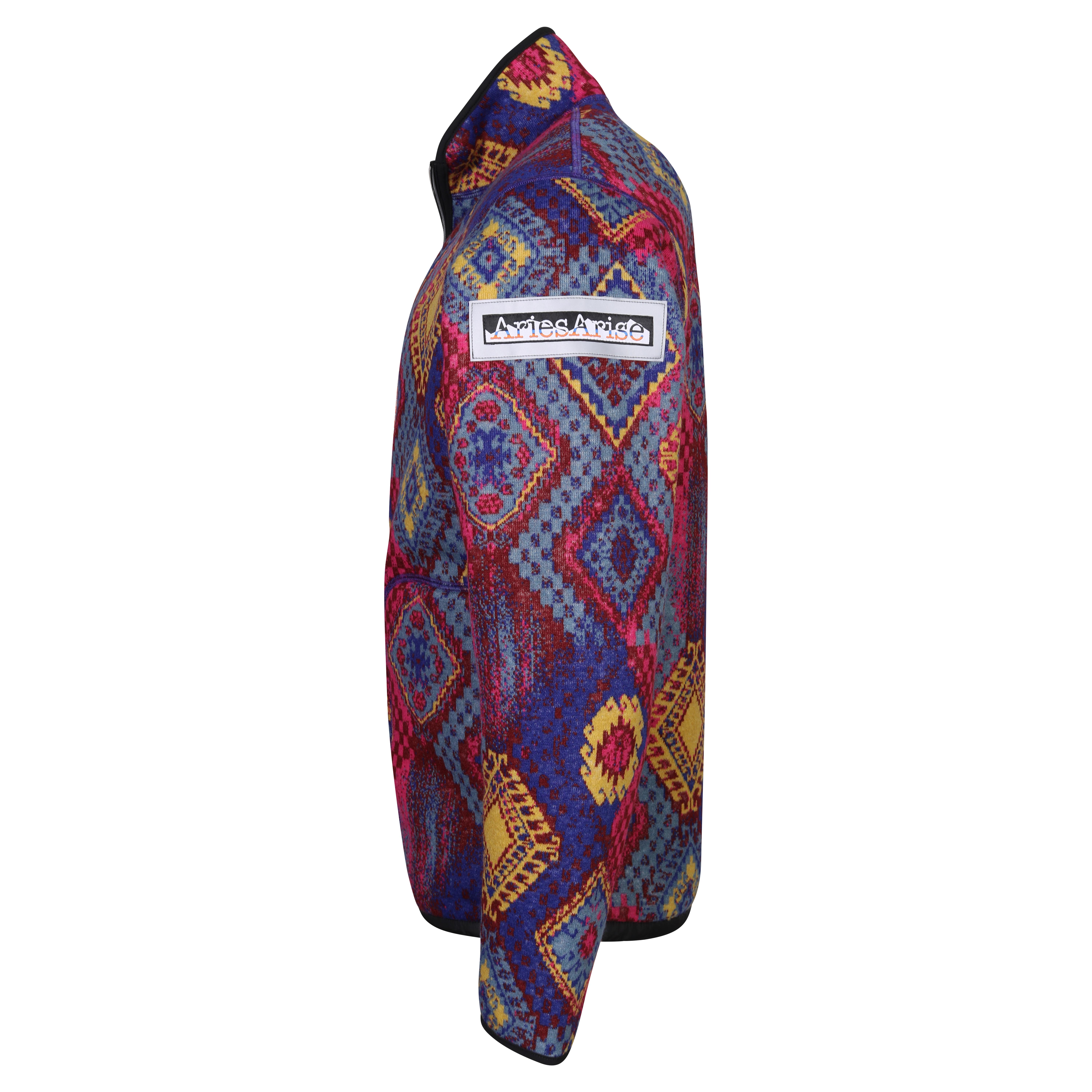 Unisex Aries Persian Fleece Zip Reversible Jacket in Multicolor
