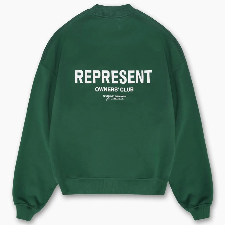 Represent Owners Club Sweater in Racing Green XS