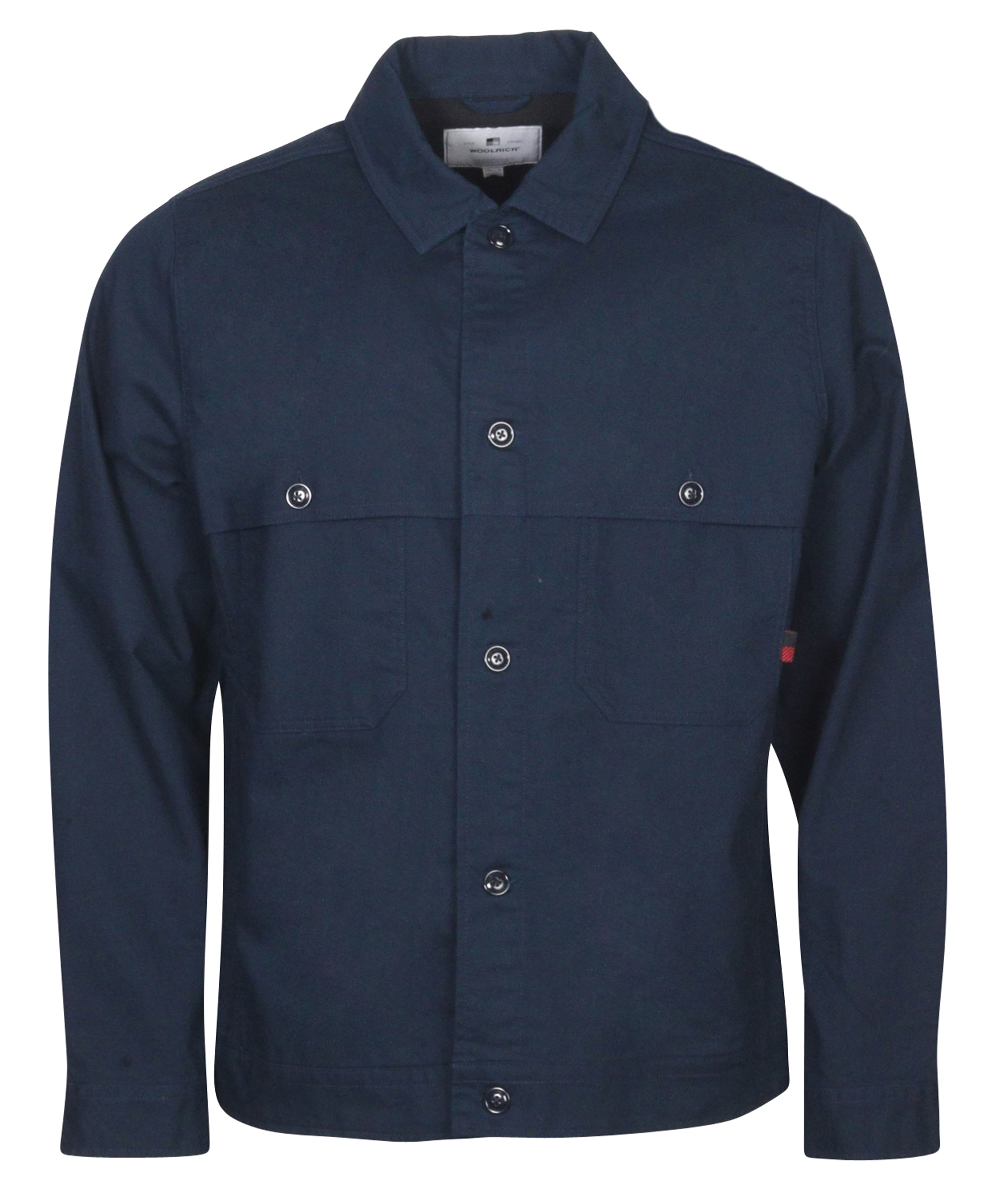 Woolrich Cotton Stag Overshirt Blue