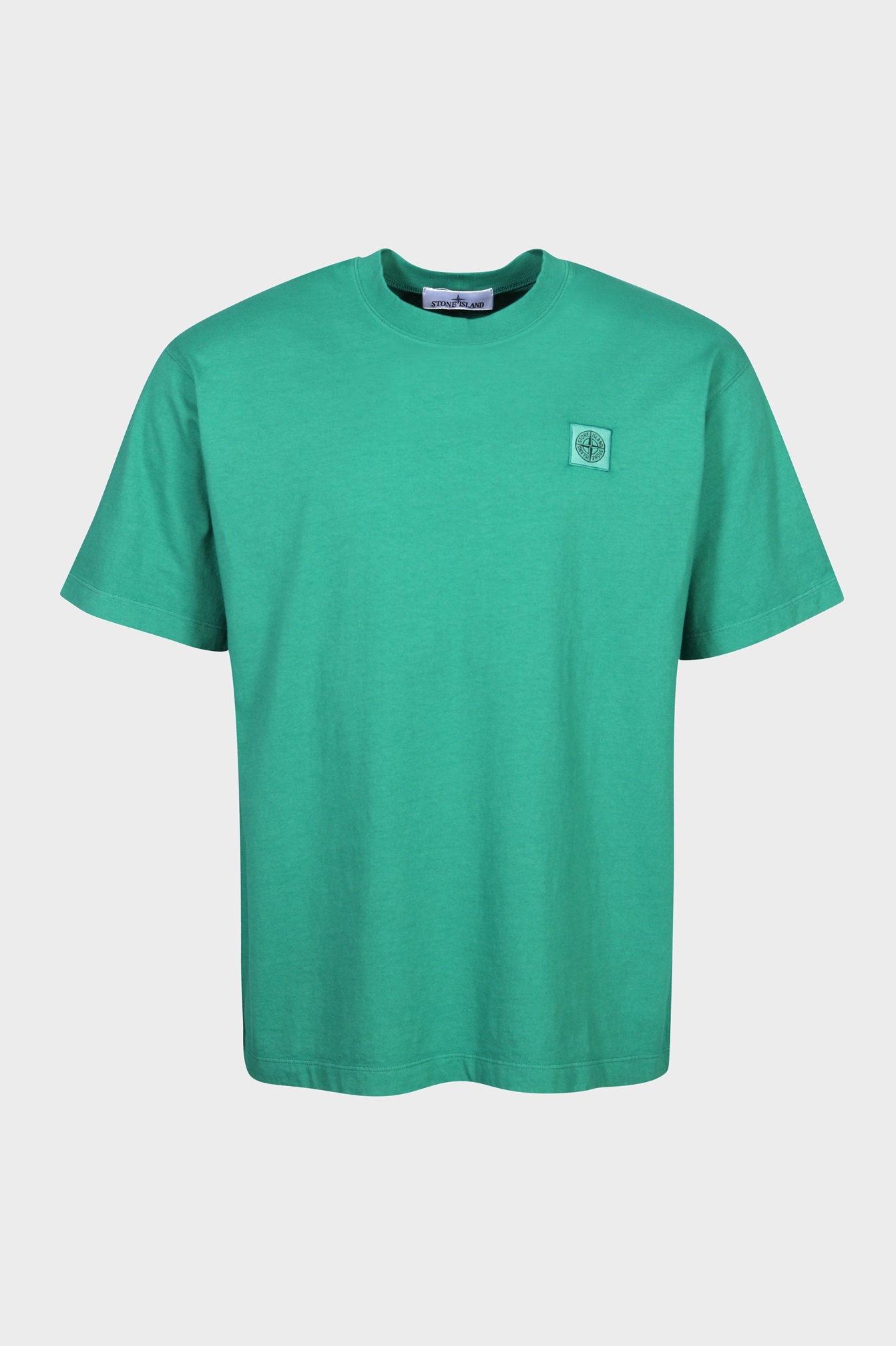 STONE ISLAND Loose Fit Logo T-Shirt in Green