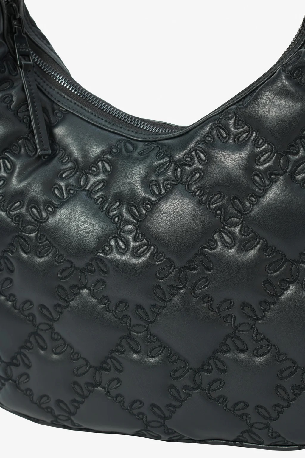 LALA BERLIN Shoulder Bag Mewis in Lalagram Black