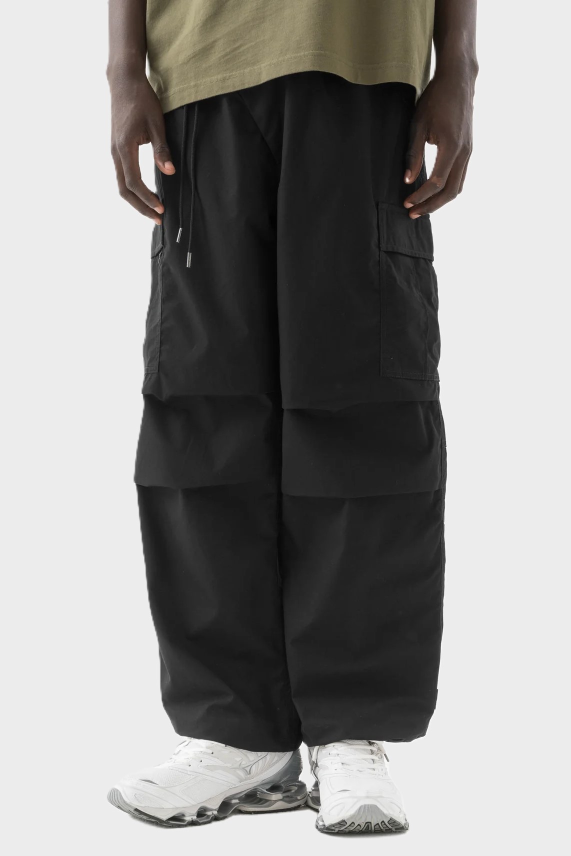MAHARISHI 5307 Asym Light Cargo Track Pant in Black MAHARISHI 5307 Asym Light Cargo Track Pant in Black XXL