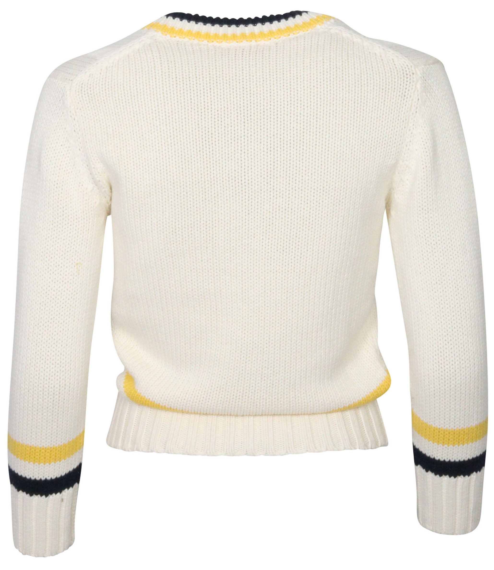 Denimist Shrunken Tennis Sweater Ecru