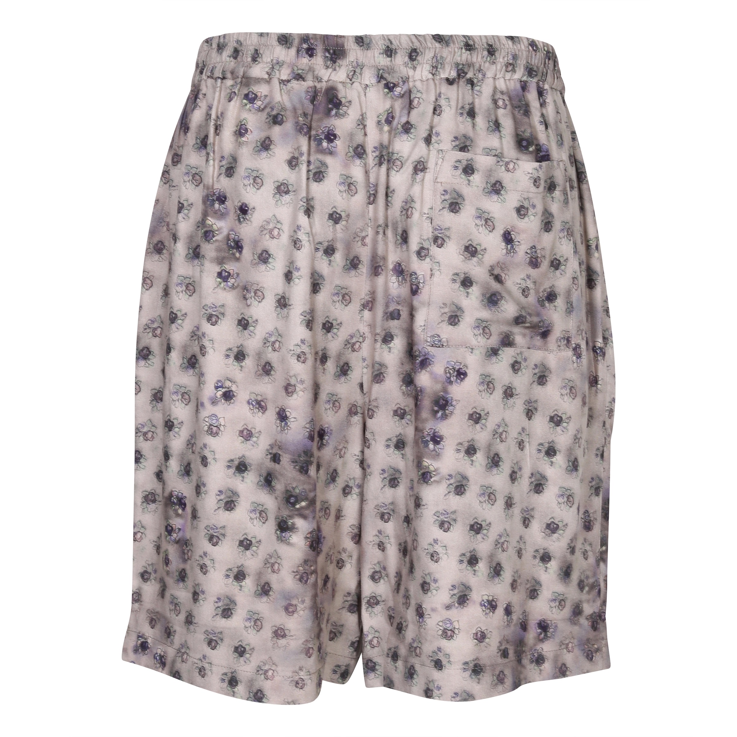 ACNE STUDIOS Printed Shorts in Grey/Dark Blue