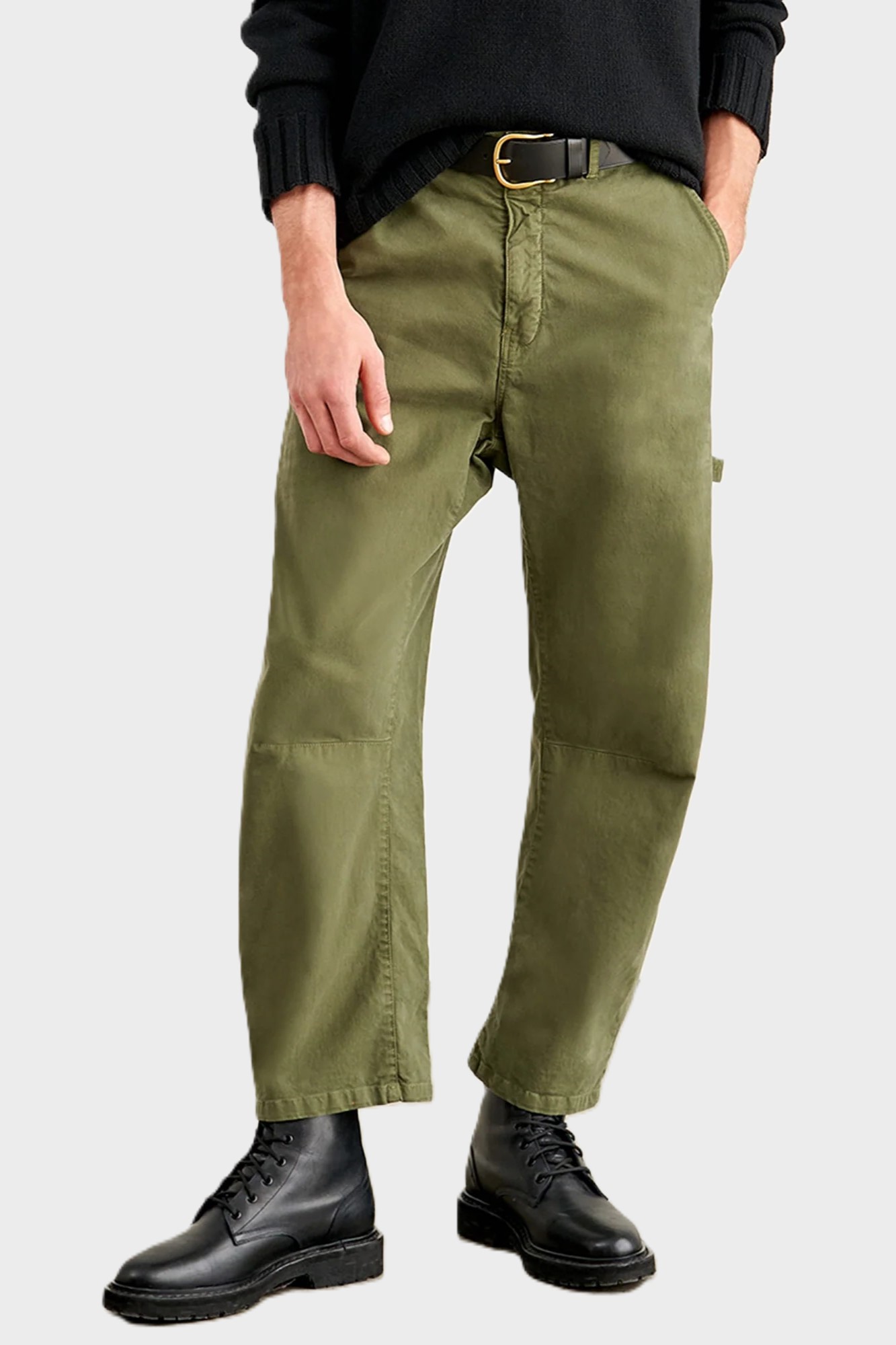 NILI LOTAN Carpenter Pant in Olive Green