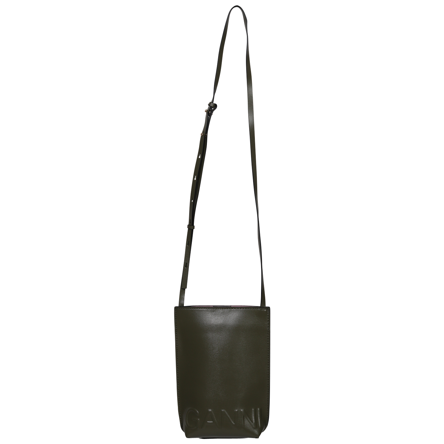 Ganni Recycled Leather Small Crossbody Bag Kalamata