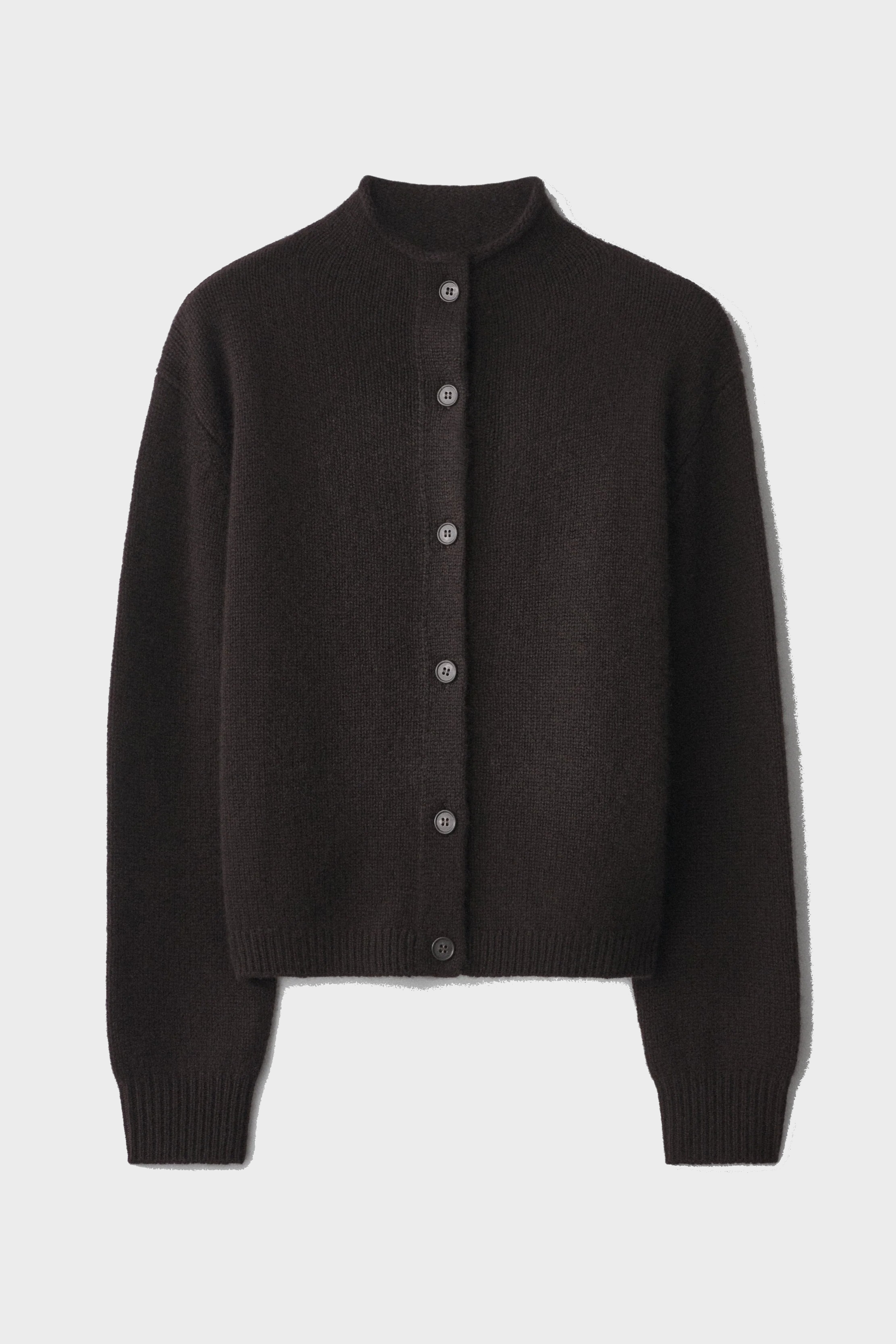LISA YANG Zirelle Cashmere Cardigan in Dark Oak
