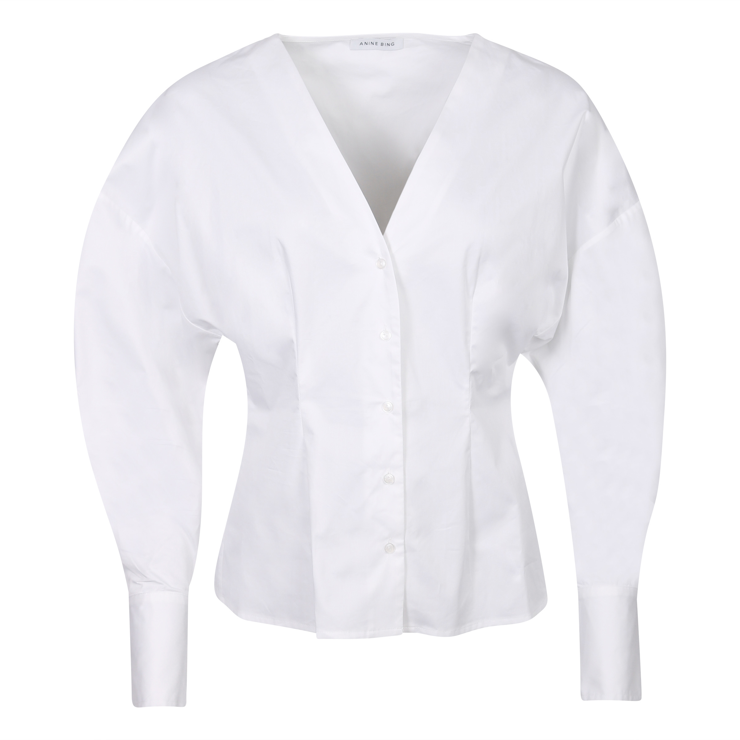 Anine Bing Cotton Shirt Lindsey White