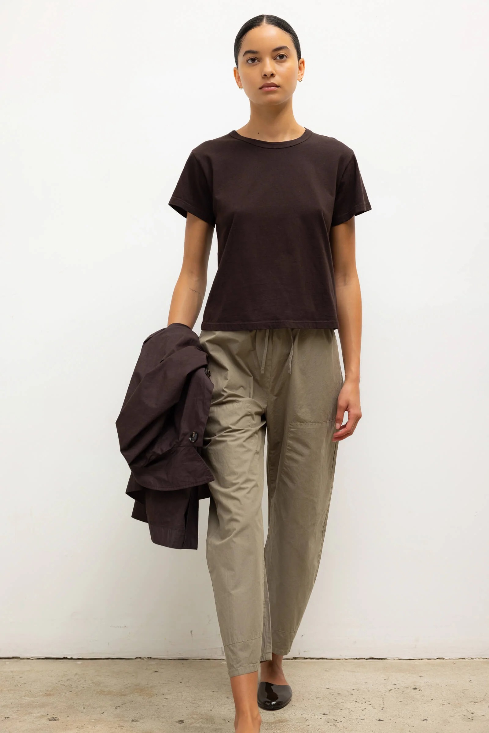 LESET T-Shirt Margo in Chocolate