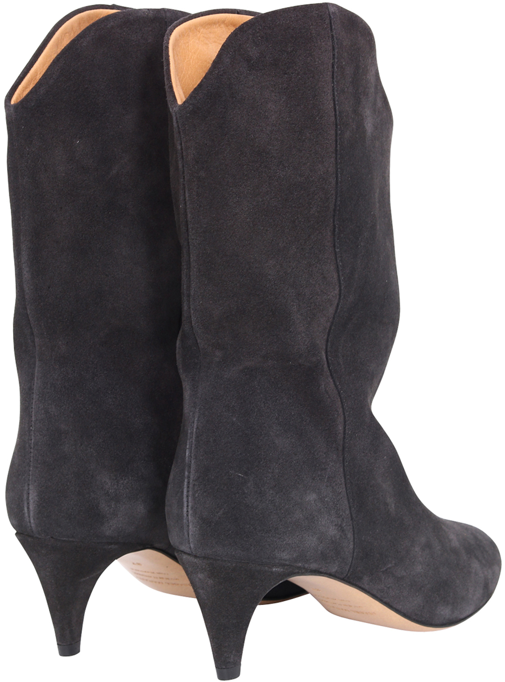 Isabel Marant High Boots Dernee Faded Black Suede 40