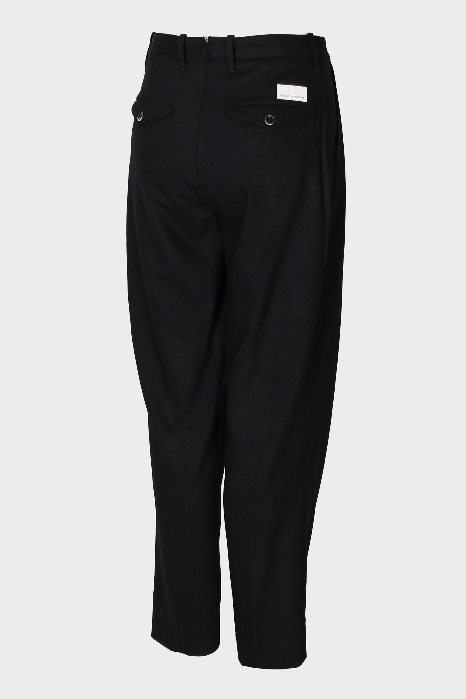 NINE:INTHE:MORNING Janis Wool Stretch Pant in Black