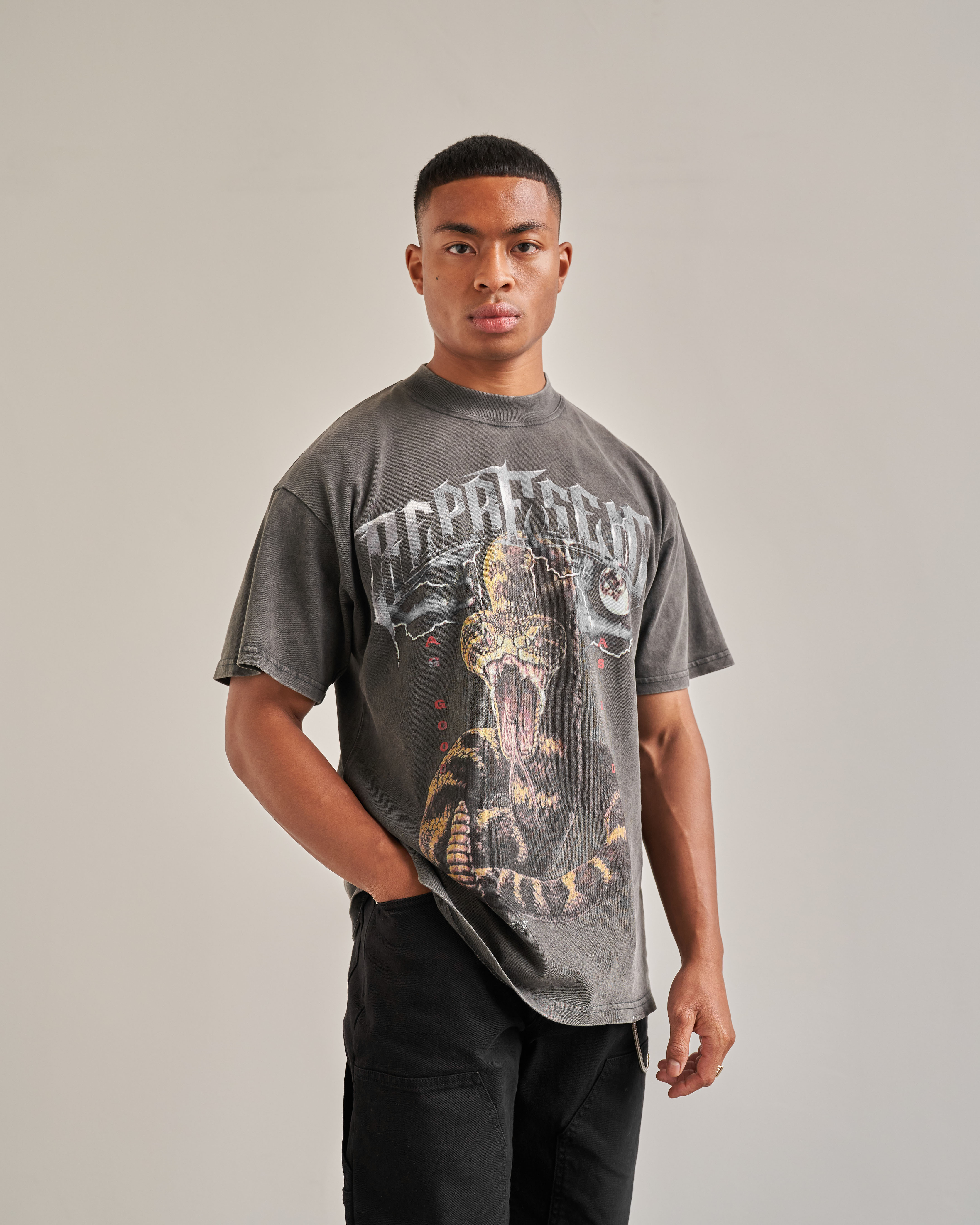 Represent As Good As Dead T-Shirt in Vintage Grey
