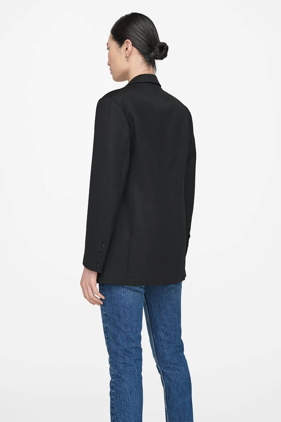 Anine Bing Classic Blazer in Black XXS