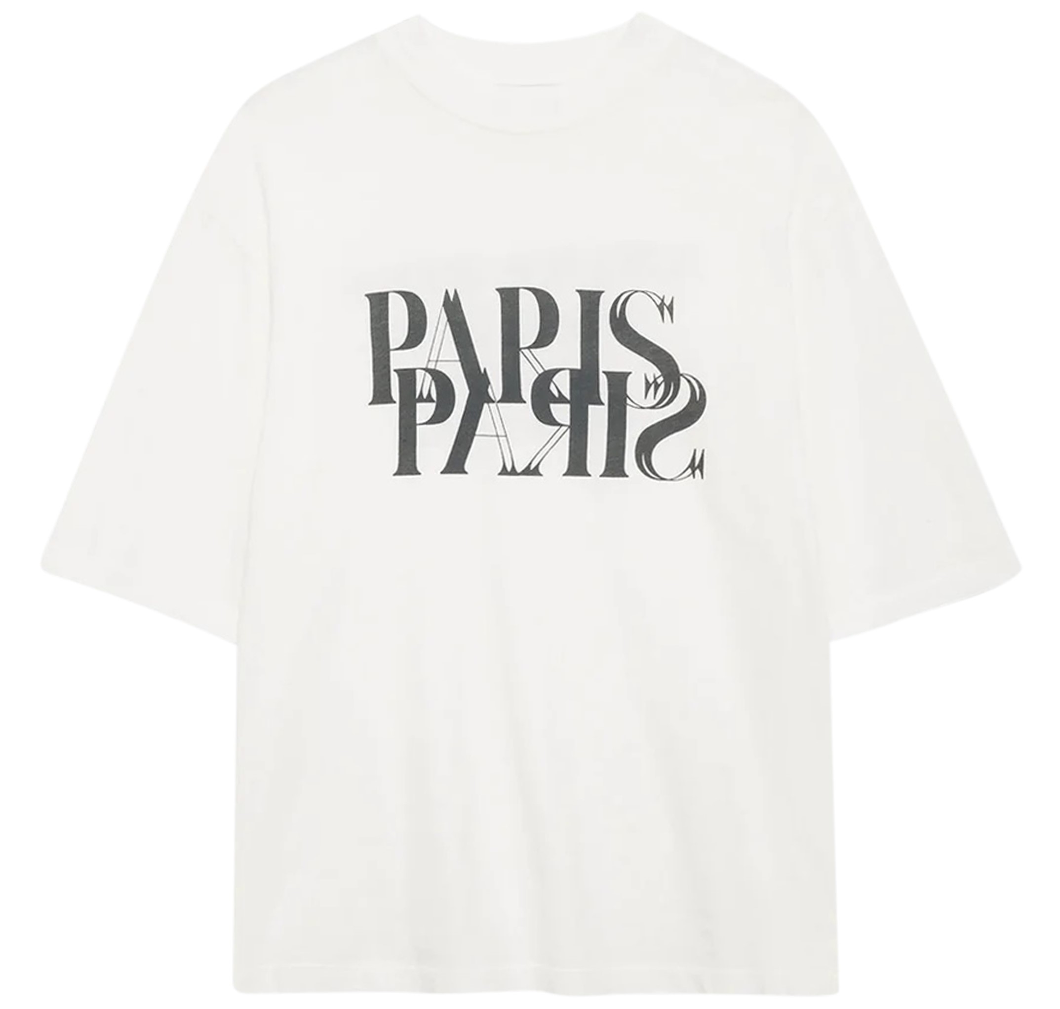 ANINE BING Avi Paris Tee in Ivory S