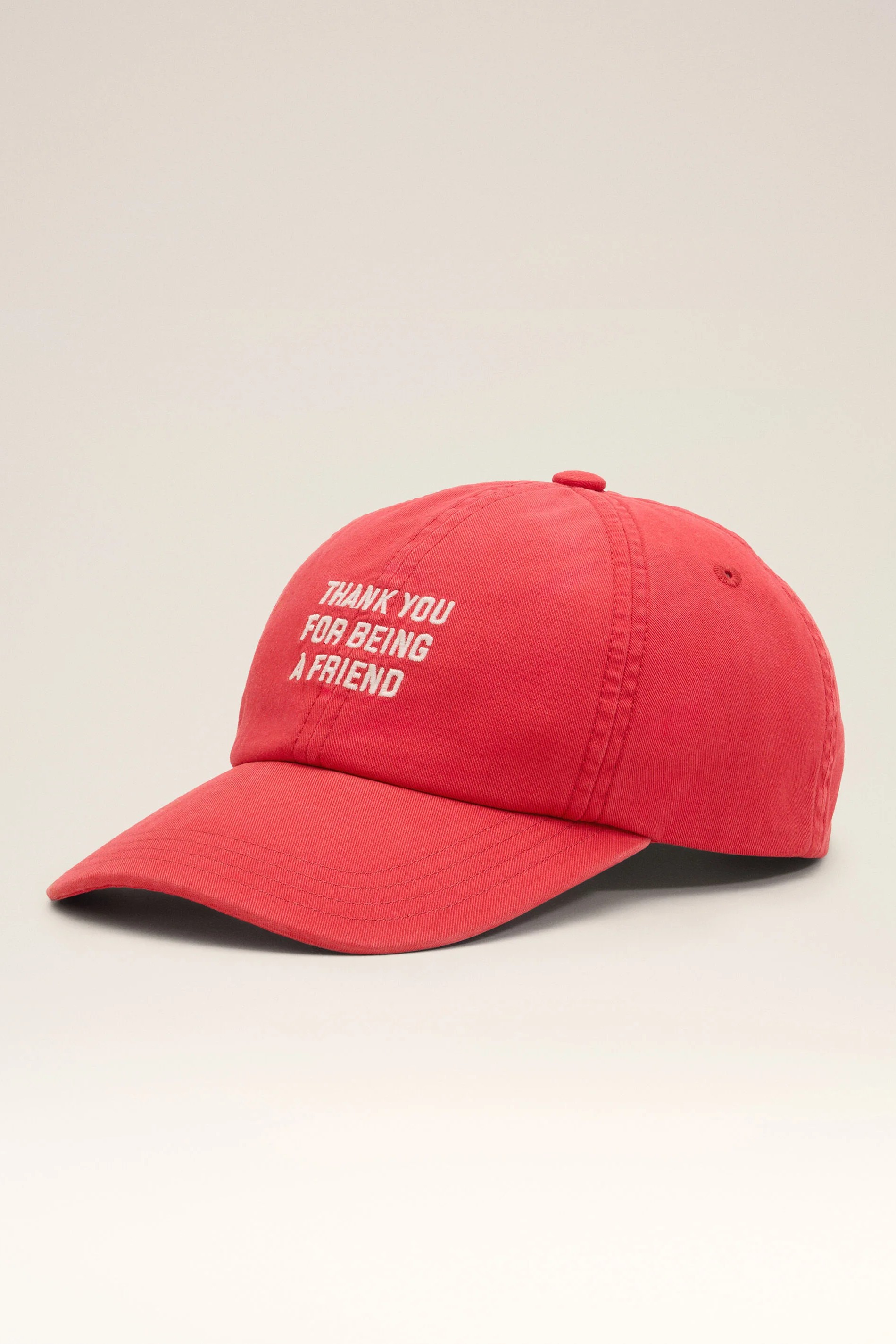 AMI PARIS Thanks For Being A Friend Cap in Ruby Red