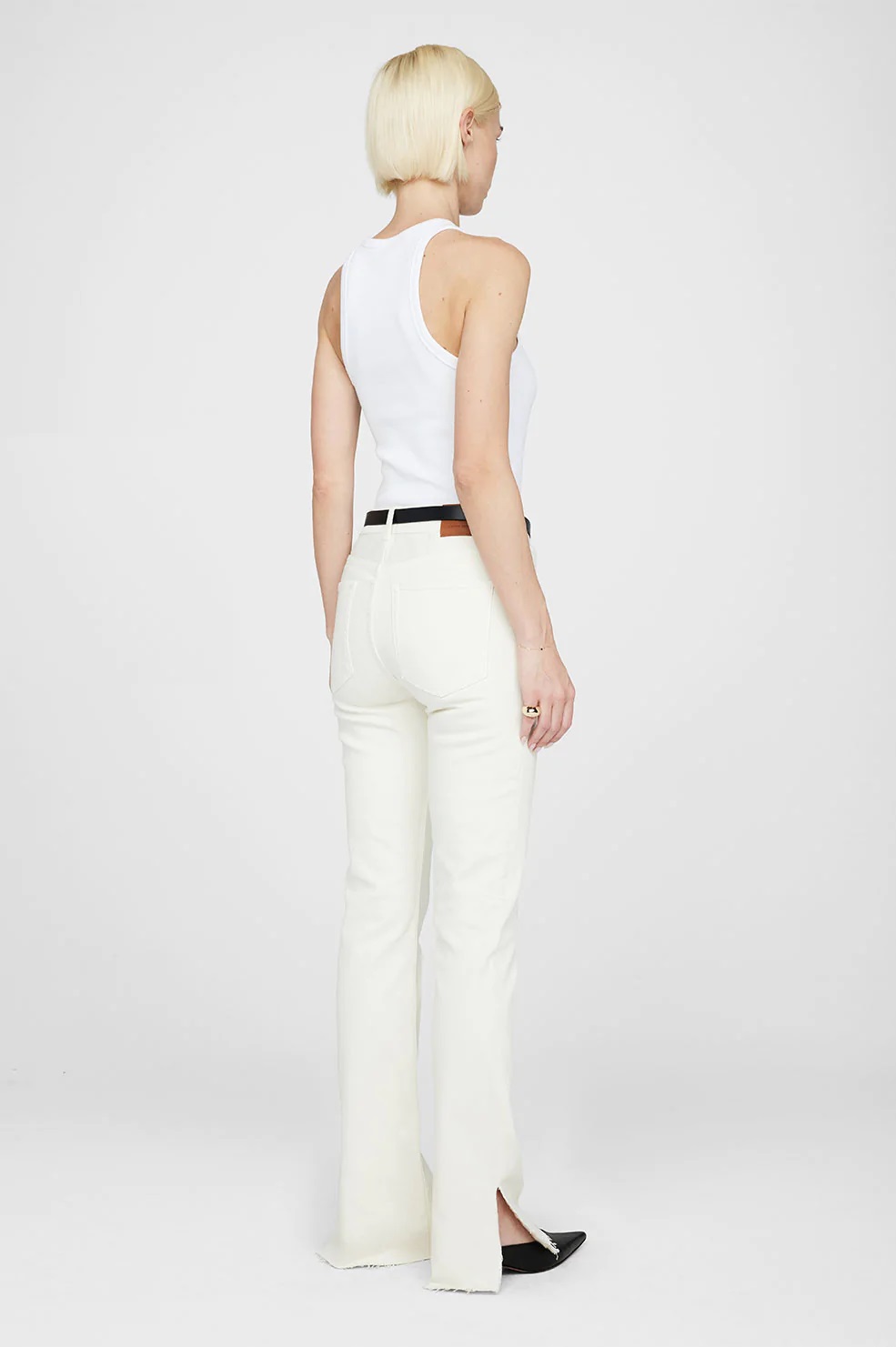 Anine Bing Roxanne Jeans in Cream