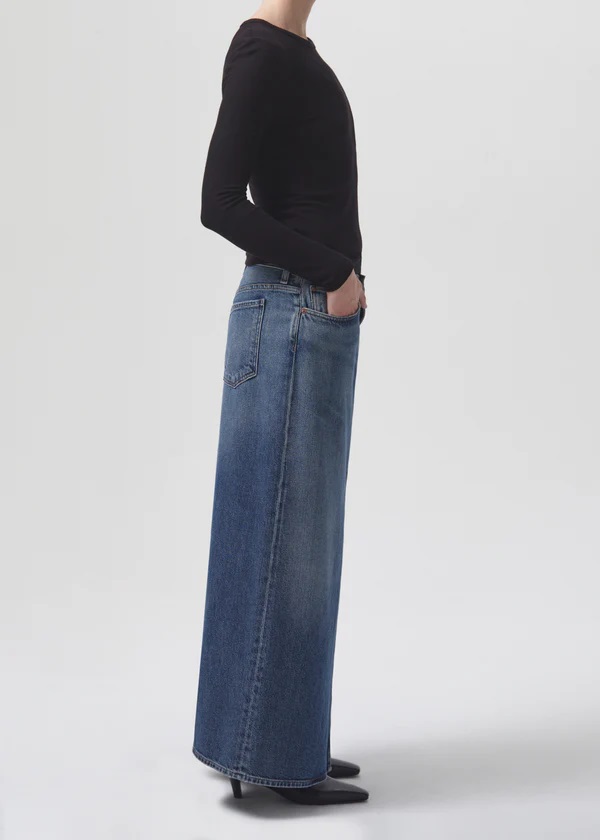 AGOLDE Leif Denim Skirt