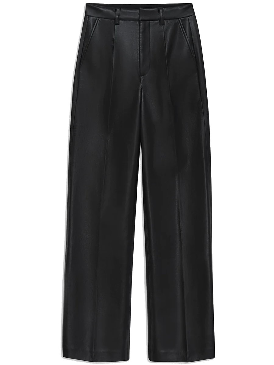 ANINE BING Carmen Pant in Black Recycled Leather ANINE BING Carmen Pant in Black Recycled Leather