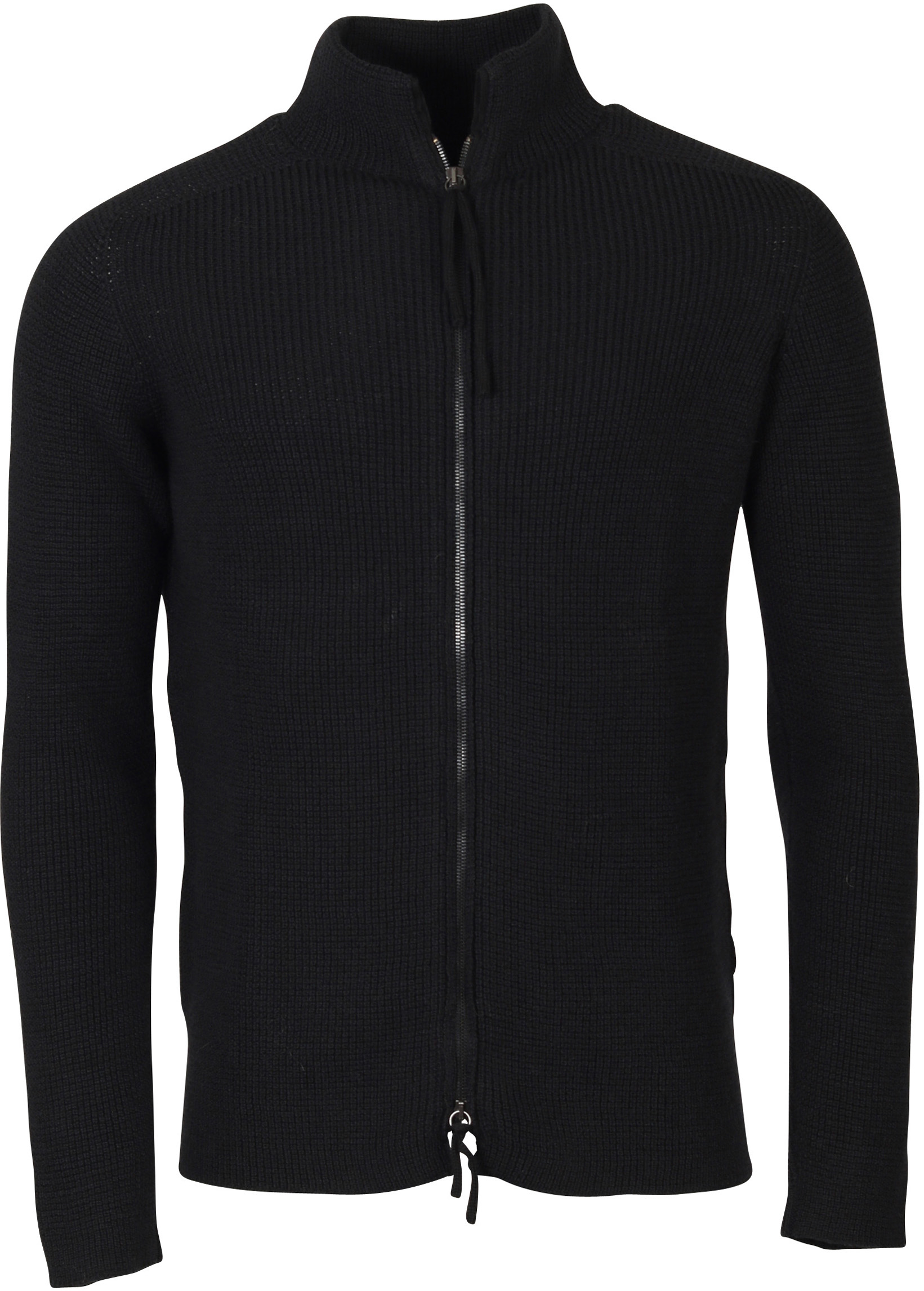 Hannes Roether Knit Zipjacket Black