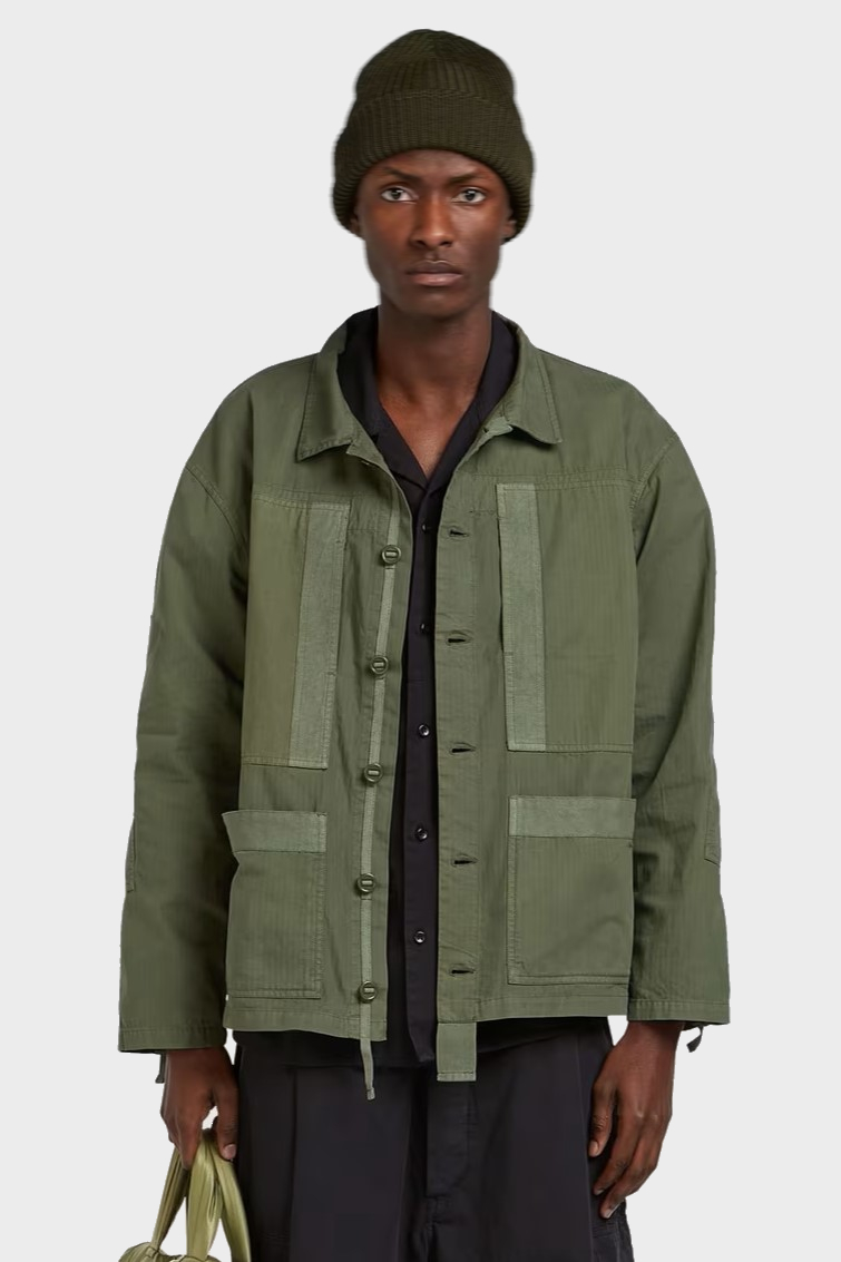 APPLIED ART FORMS Worker Jacket in Dusty Olive