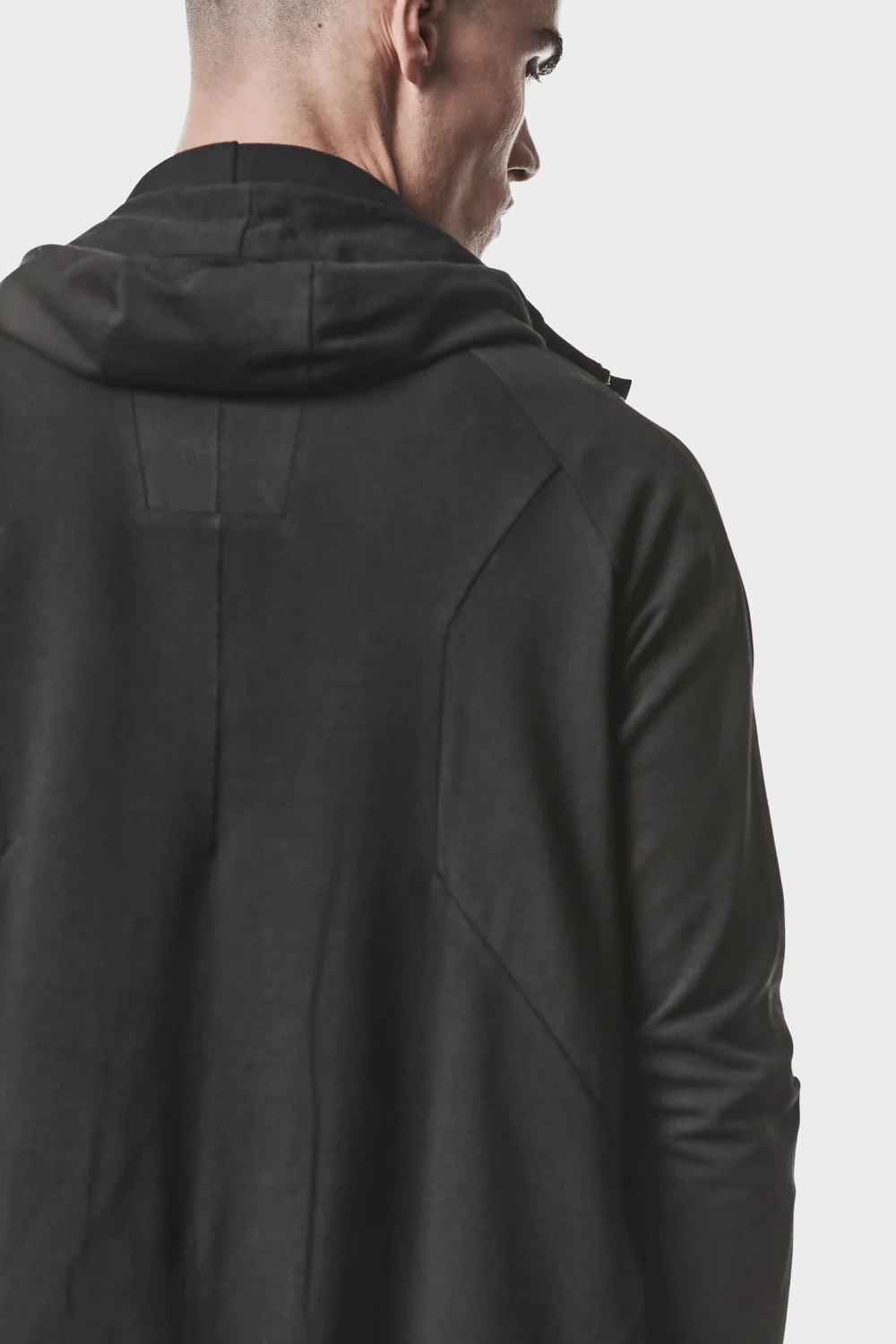 THOM KROM Zip Hoodie in Black
