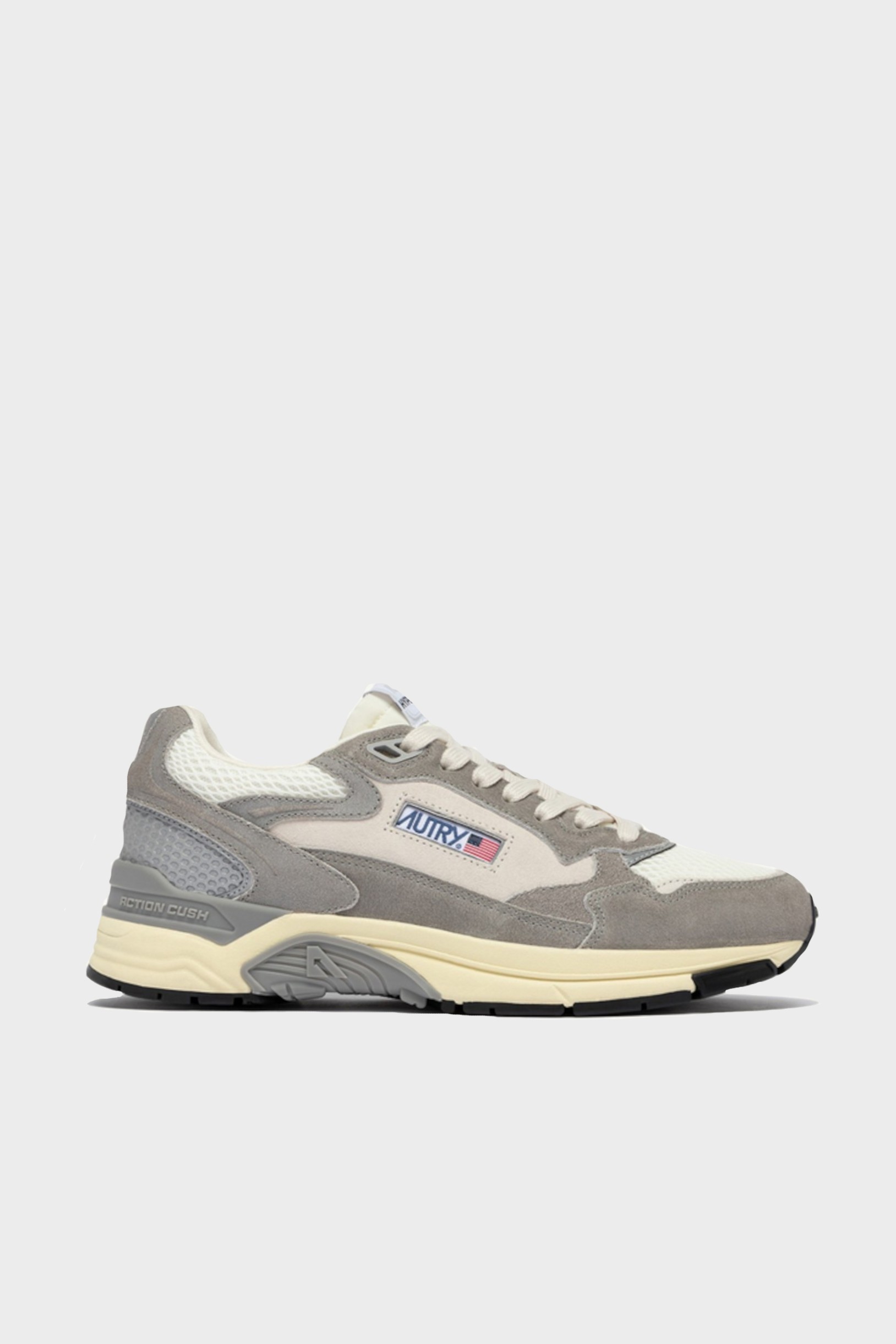 AUTRY ACTION SHOES Hyperway in Suede/Mesh/White/Lead Grey