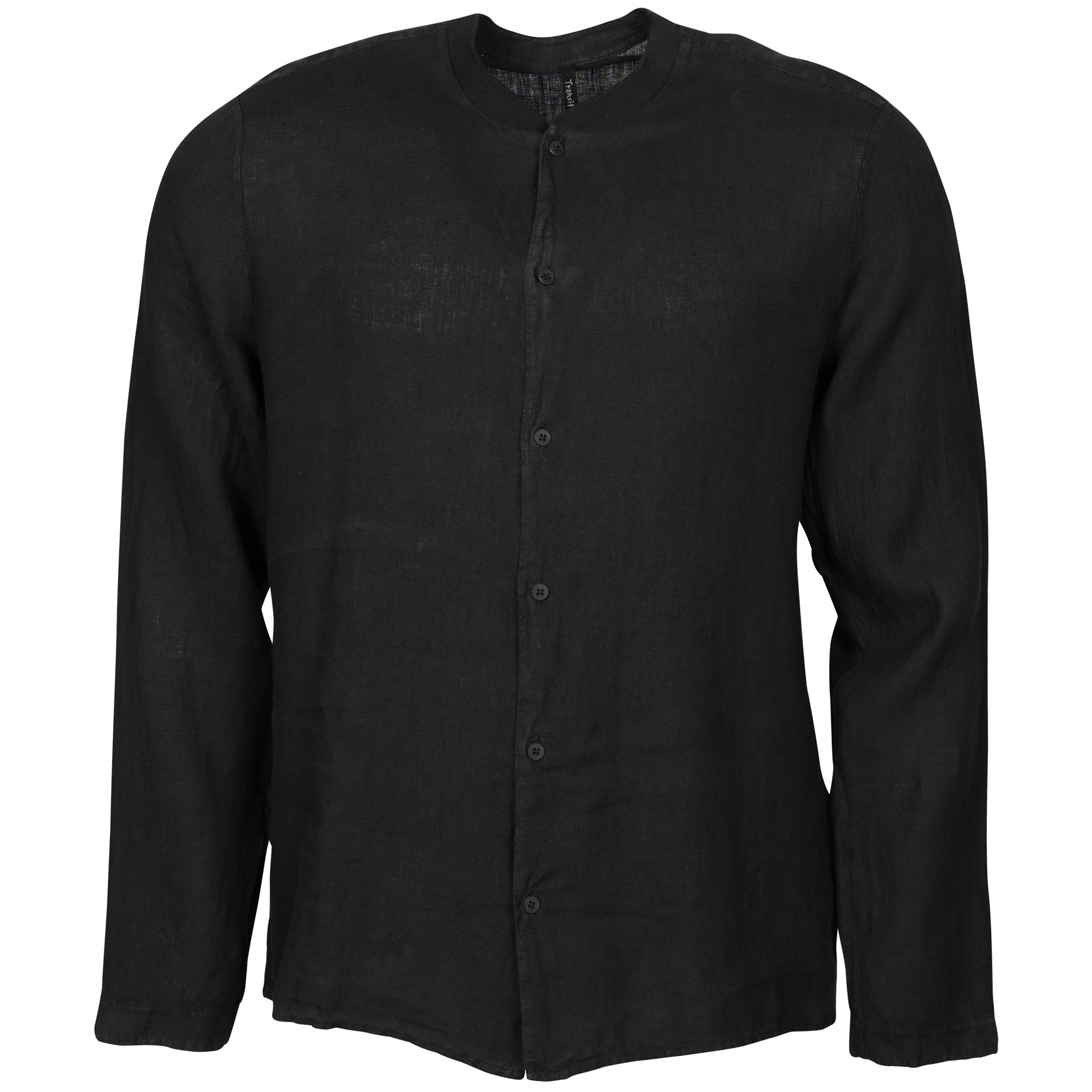 TRANSIT UOMO Linen Shirt in Black M