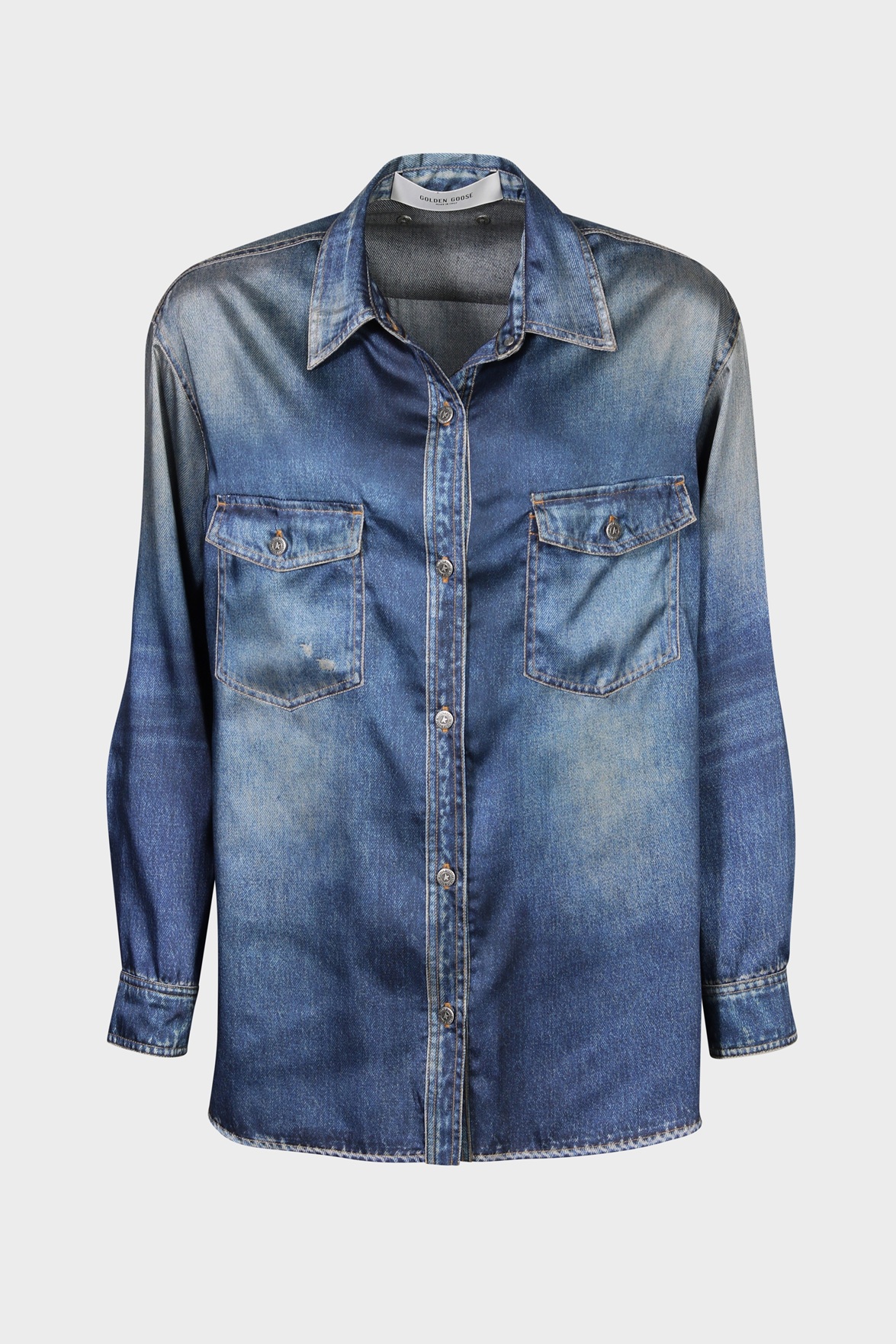 GOLDEN GOOSE Overshirt Archive Denime Print
