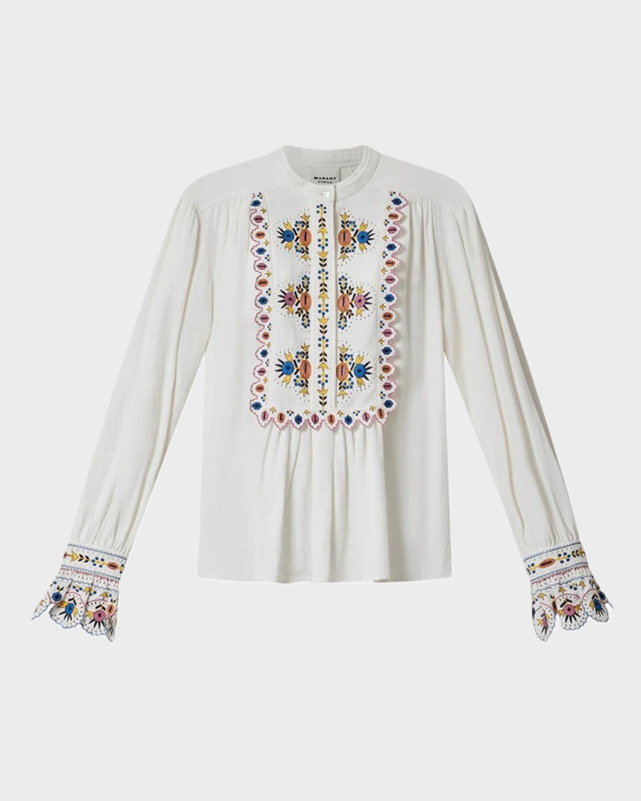 ISABEL MARANT ÉTOILE Monique Top in Ecru FR40 / DE38
