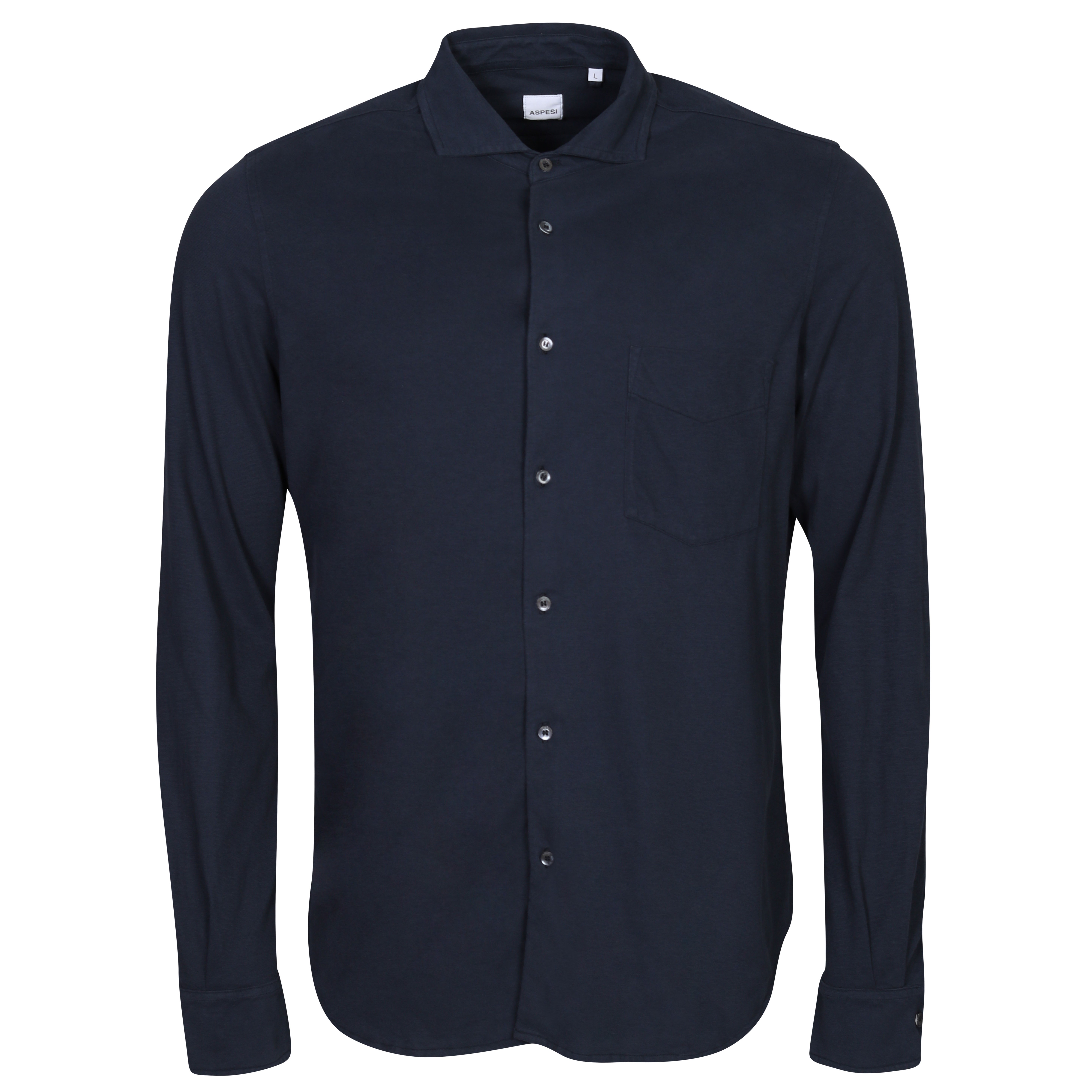 Aspesi Jersey Shirt in Navy