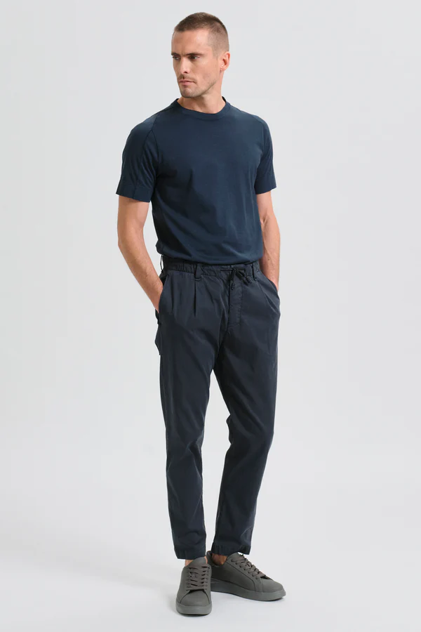 TRANSIT UOMO Fluidy Pant in Navy