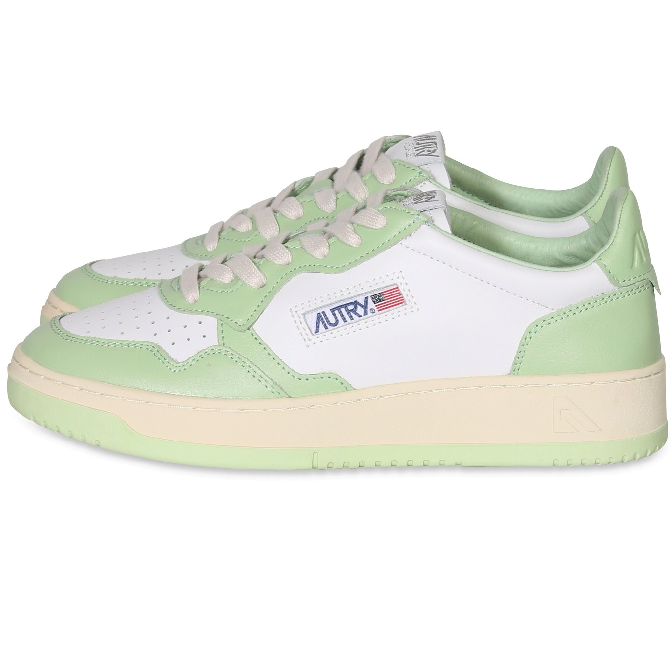 AUTRY ACTION SHOES Low Sneaker White/Nile Green