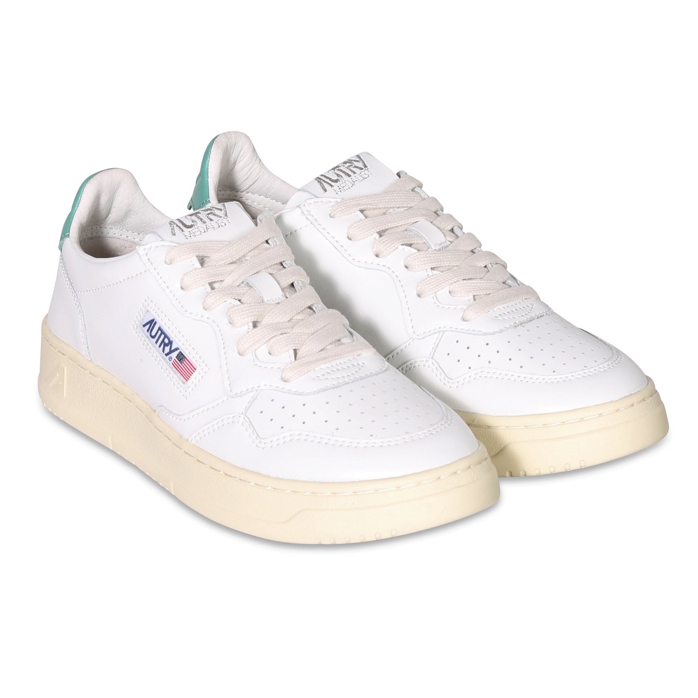 AUTRY ACTION SHOES Sneaker Low in White/Malachi Green 35