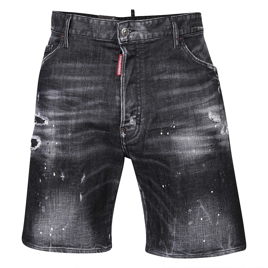 DSQUARED2 Jeans Shorts Cargo Marine in Washed Black