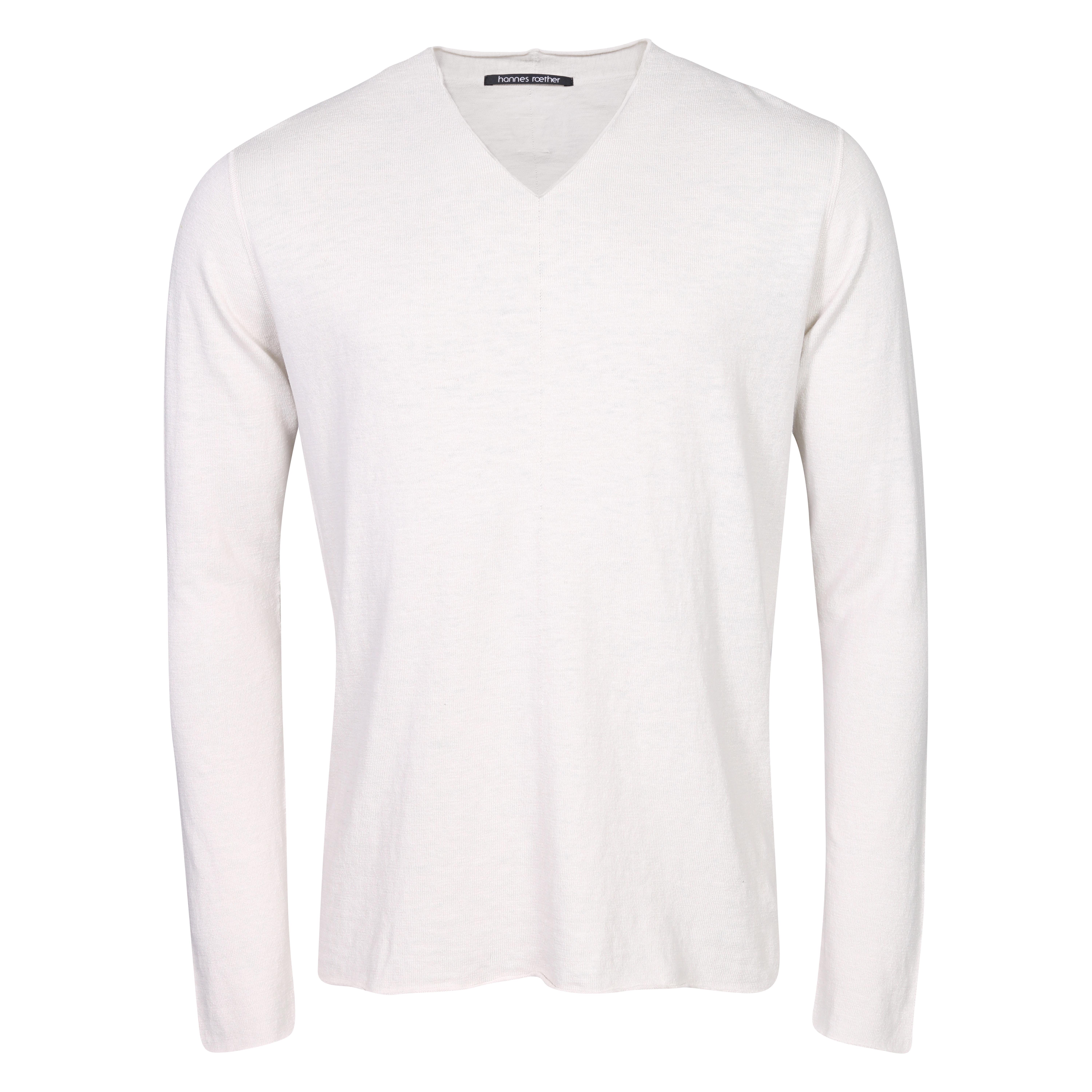 Hannes Roether V-Neck Knit Sweater in Risotto
