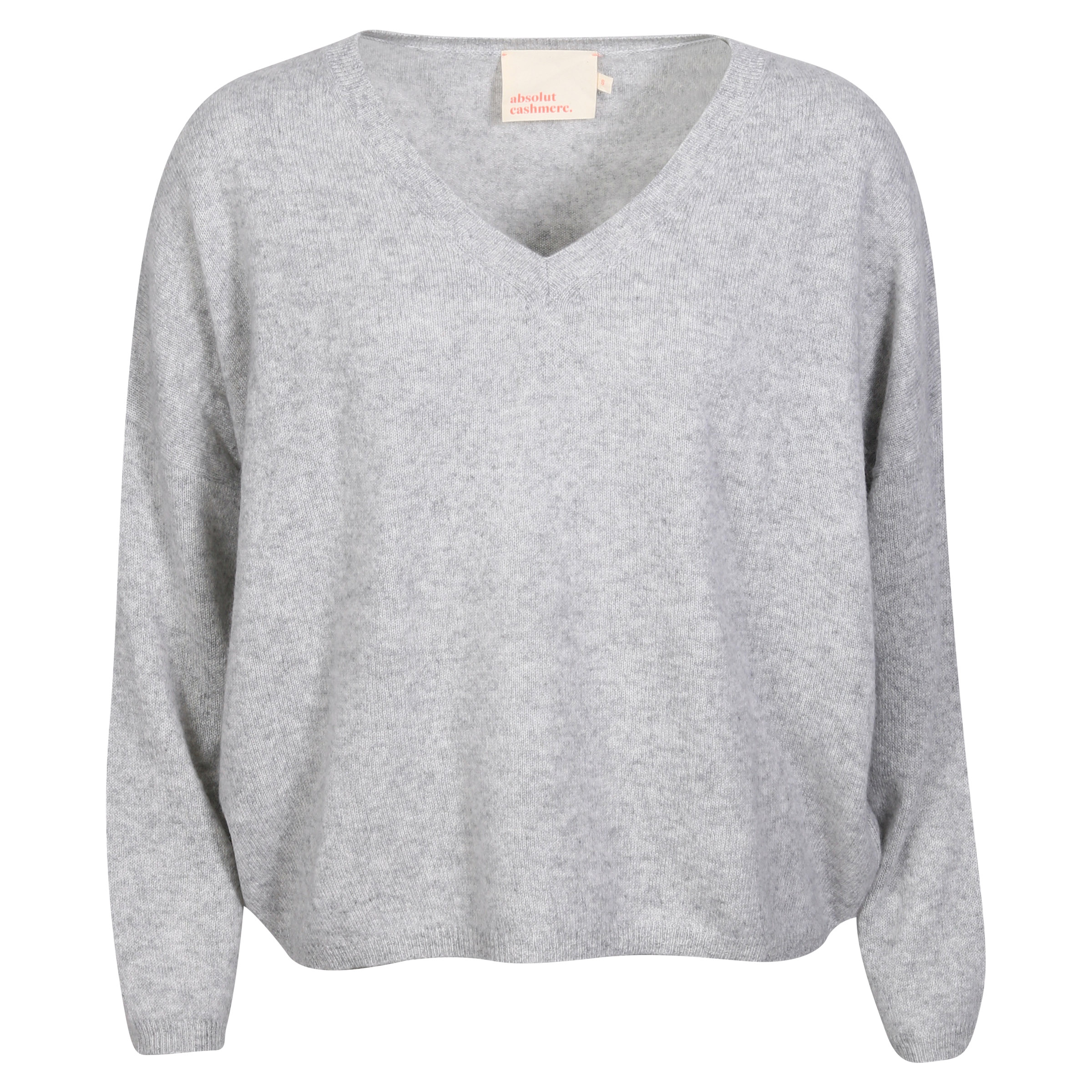 Absolut Cashmere Oversized Sweater Light Grey Melange L