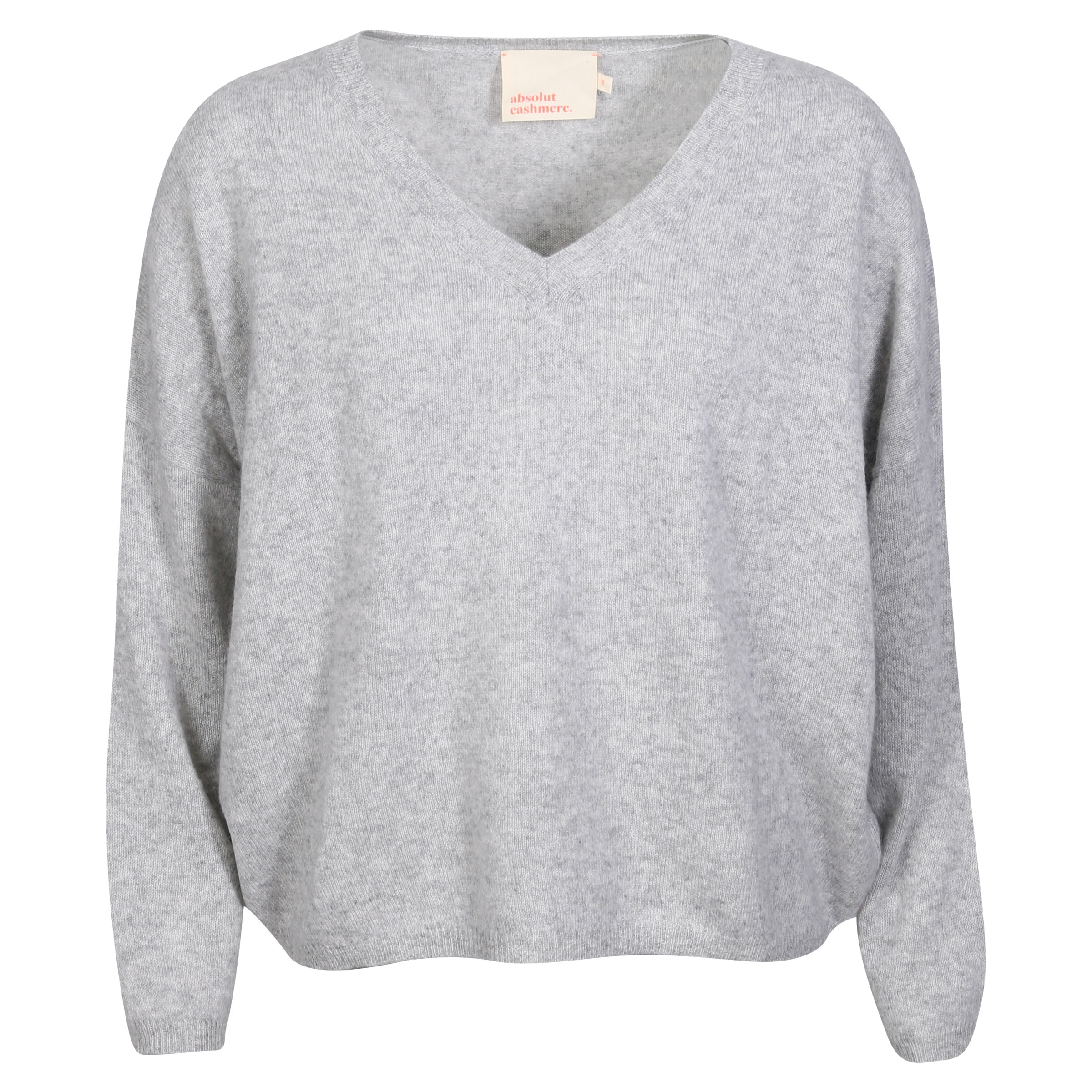 Absolut Cashmere Oversized Sweater Alicia Light Grey Melange
