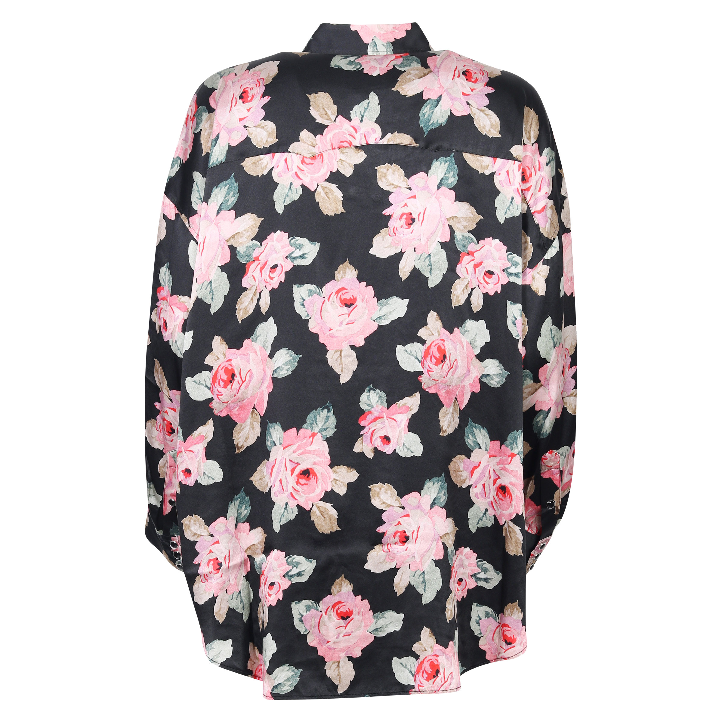 R13 Oversized Cowboy Shirt Black Flowerprint M