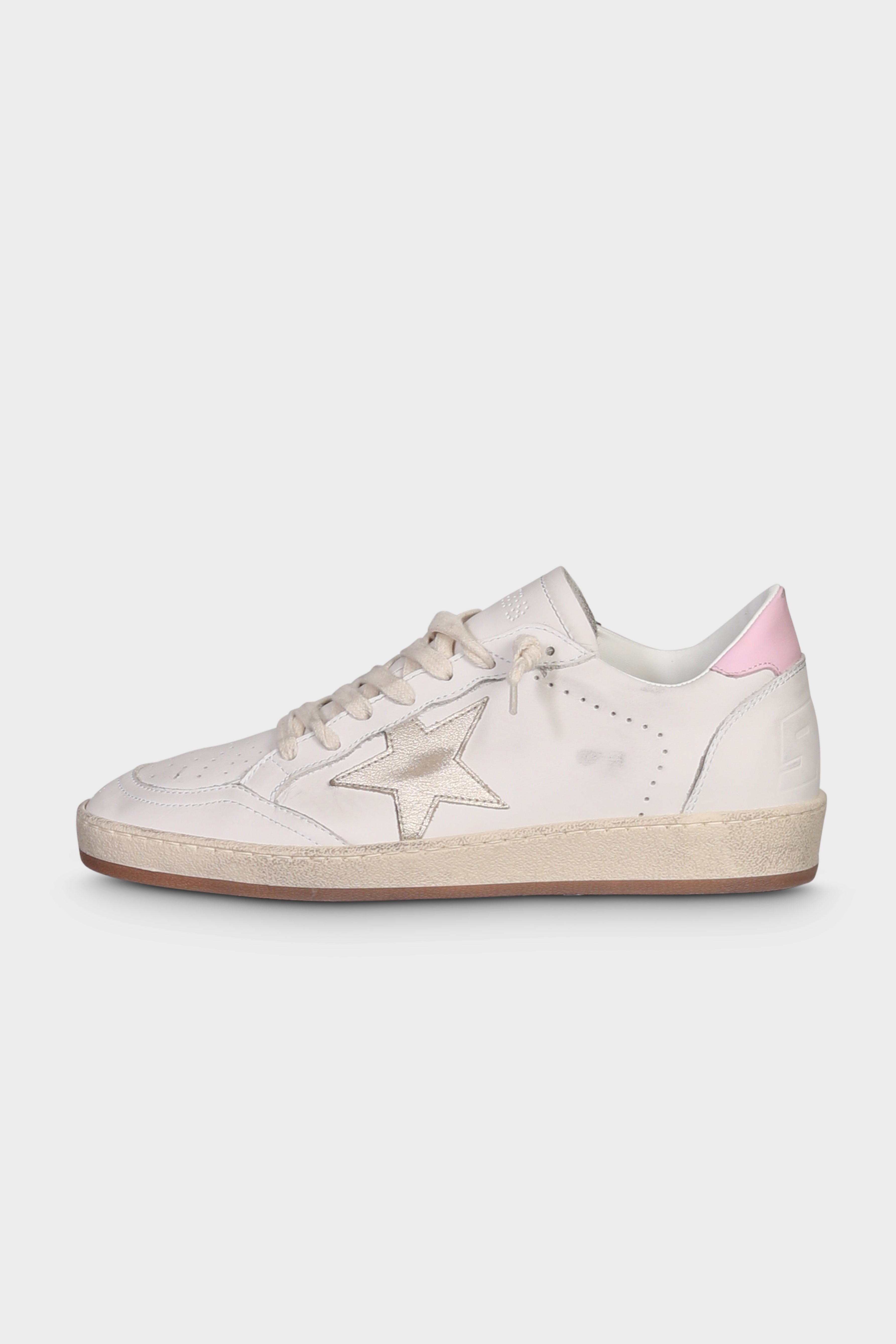 GOLDEN GOOSE Sneaker Ballstar in White/Platinum/Orchid 37