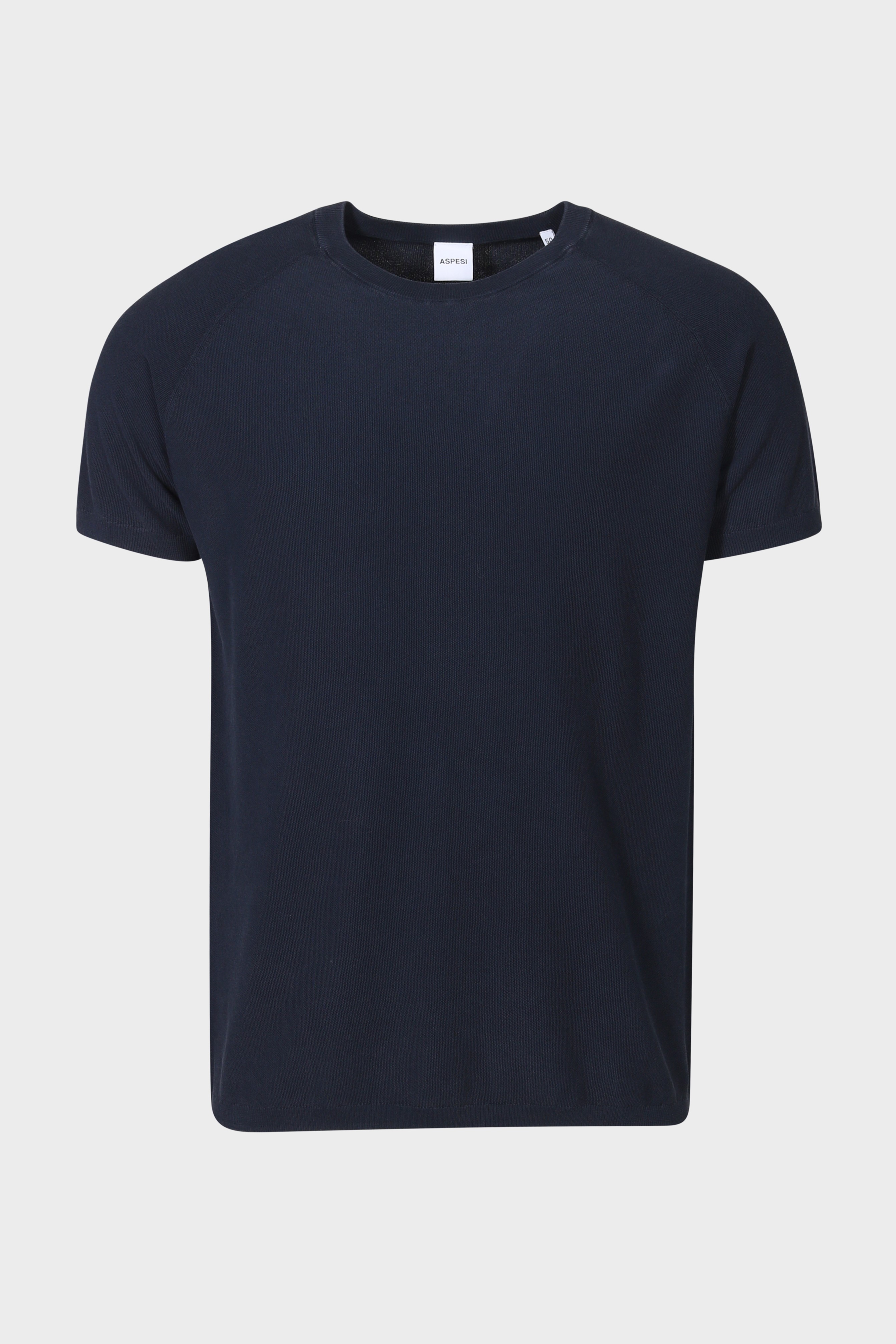 ASPESI Knit T-Shirt in Navy