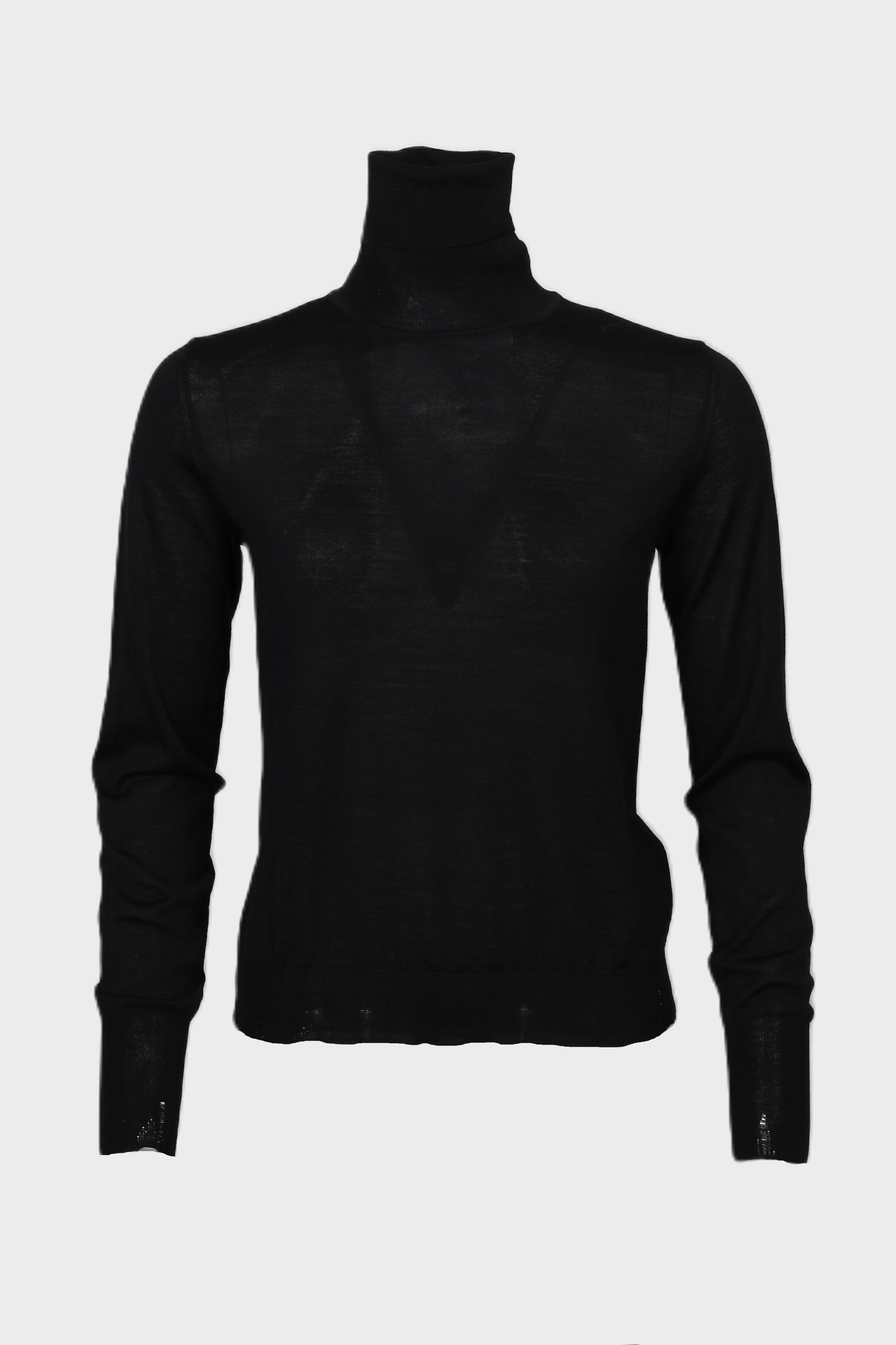 GOLDEN GOOSE Knit Turtle Merino Sweater in Black GOLDEN GOOSE Knit Turtle Merino Sweater in Black