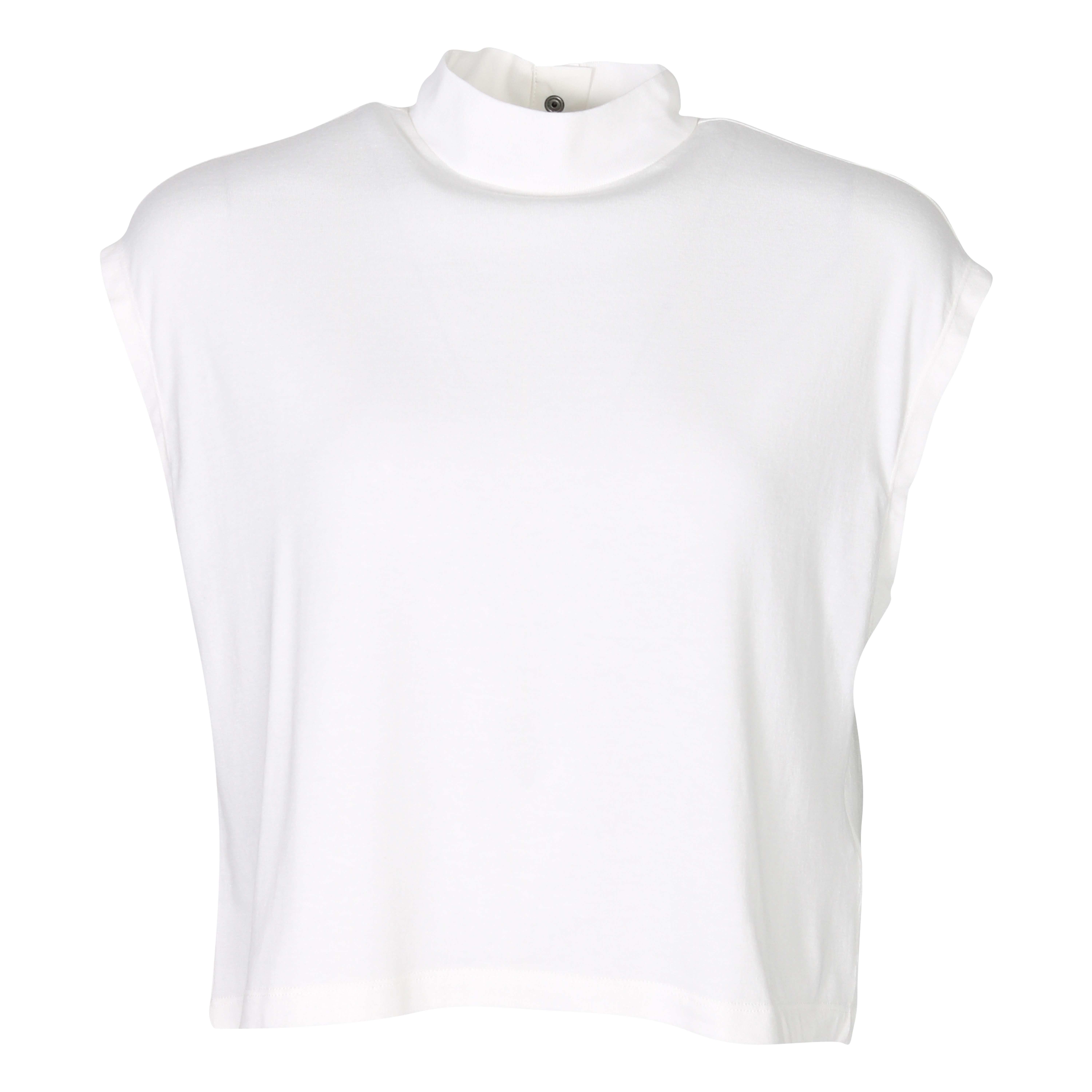 Thom Krom Oversize Cropped Muscle Tee in Off White