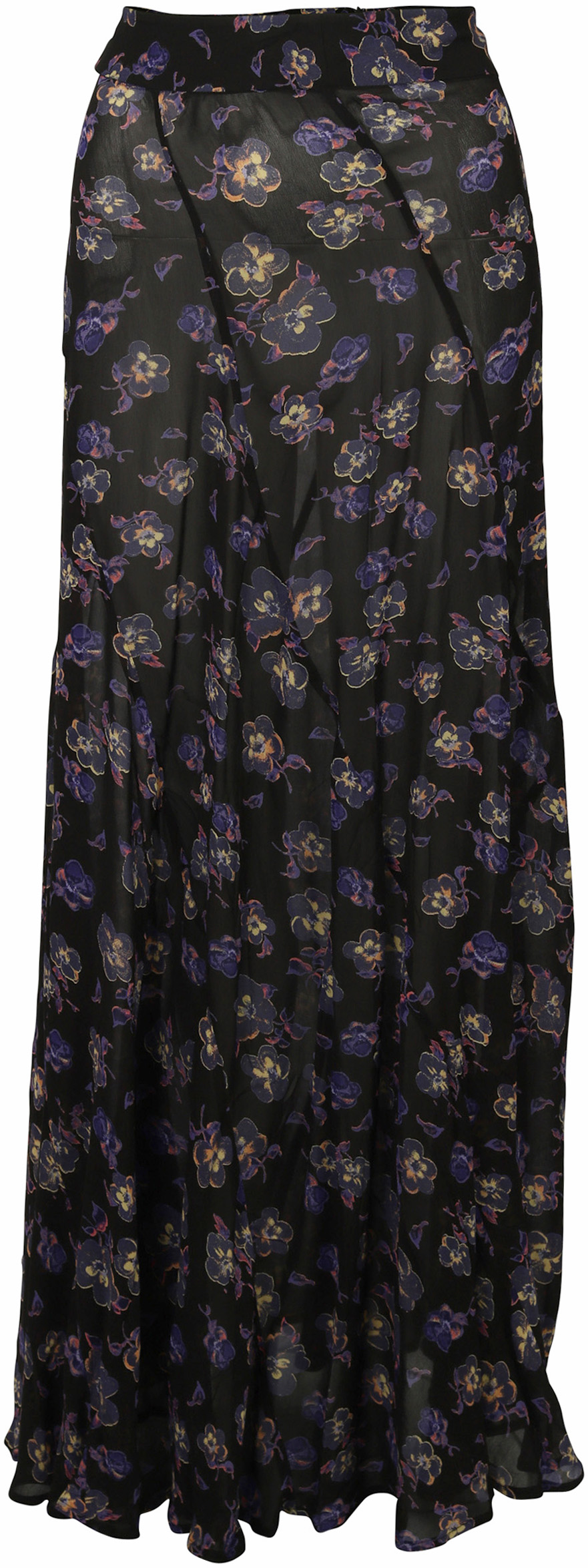 Ganni Maxi Skirt Black Floral