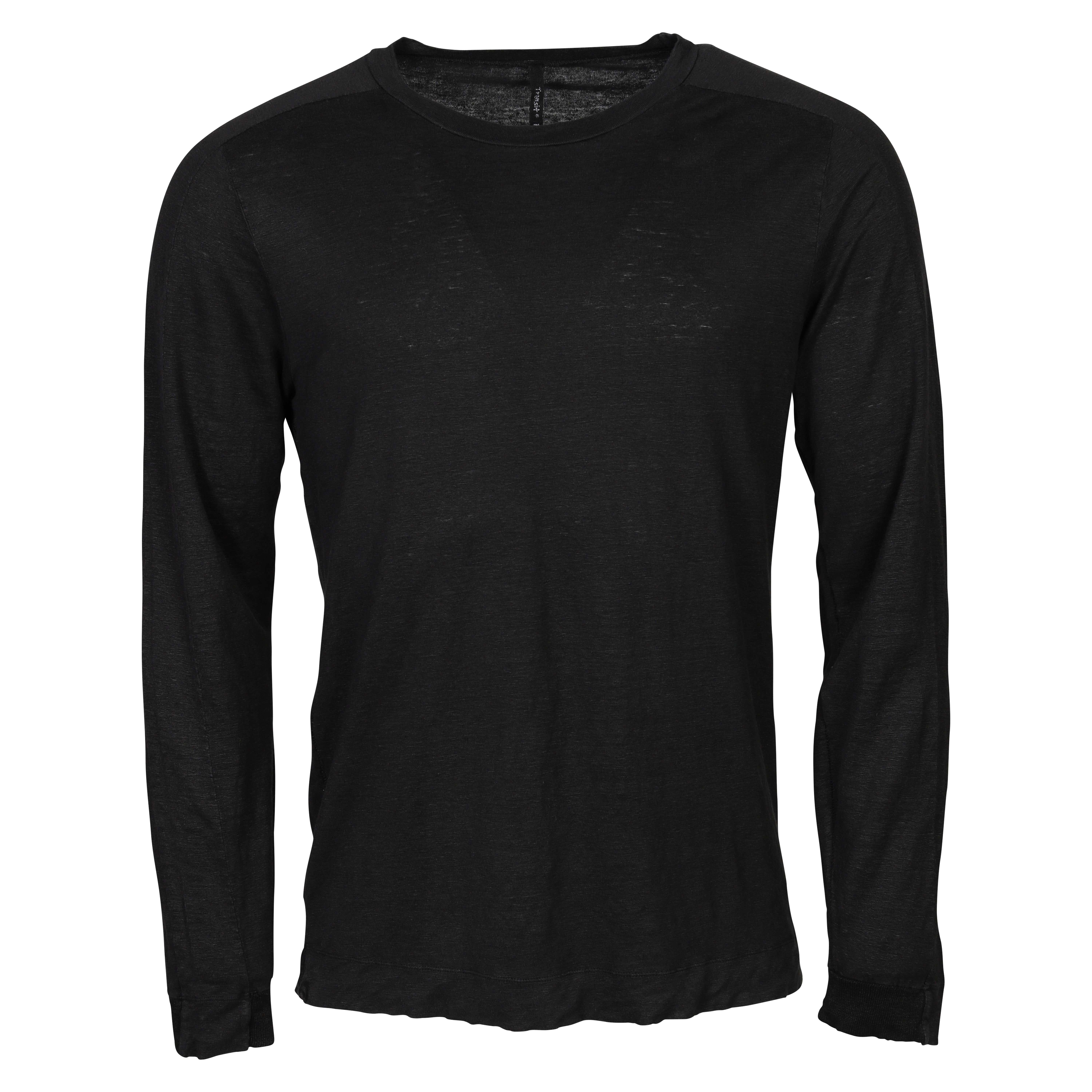 Transit Uomo Hemp/Linen Longsleeve in Black