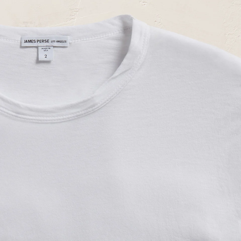 James Perse Clear Jersey Crew Neck in White