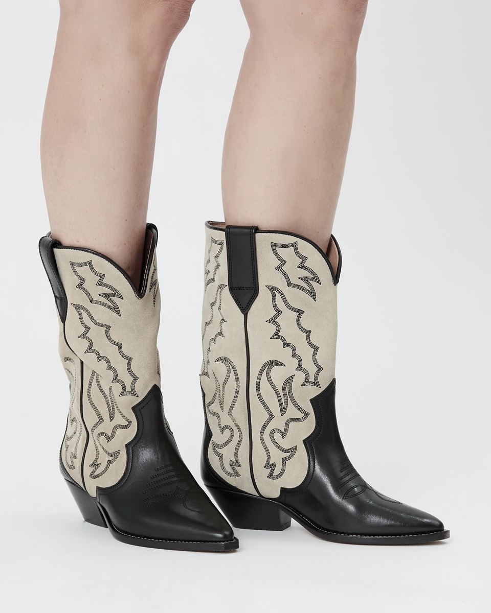 ISABEL MARANT Duerto Boots in Black/Ecru 41