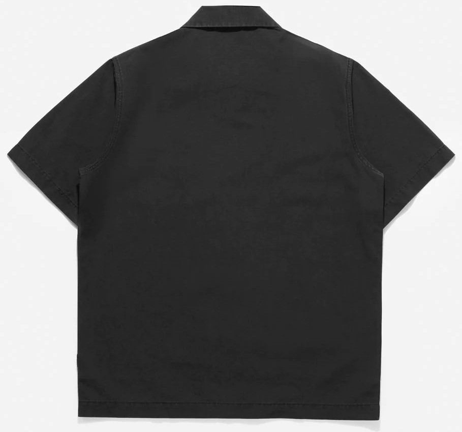 MAHARISHI 4325 Camp Collar Shirt in Black L