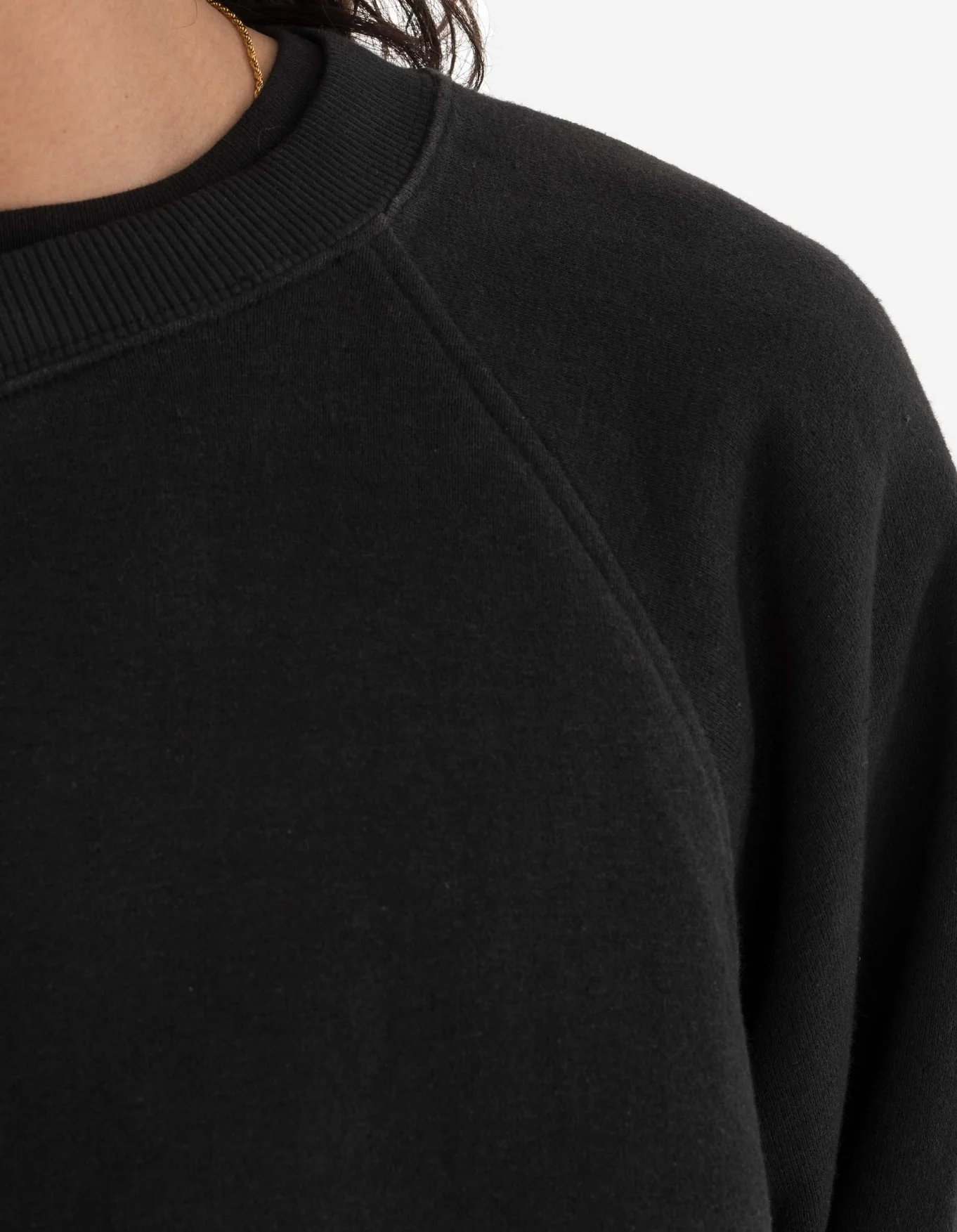 MAHARISHI 6002 Asym Monk Organic Hemp Sweatshirt in Black XXL