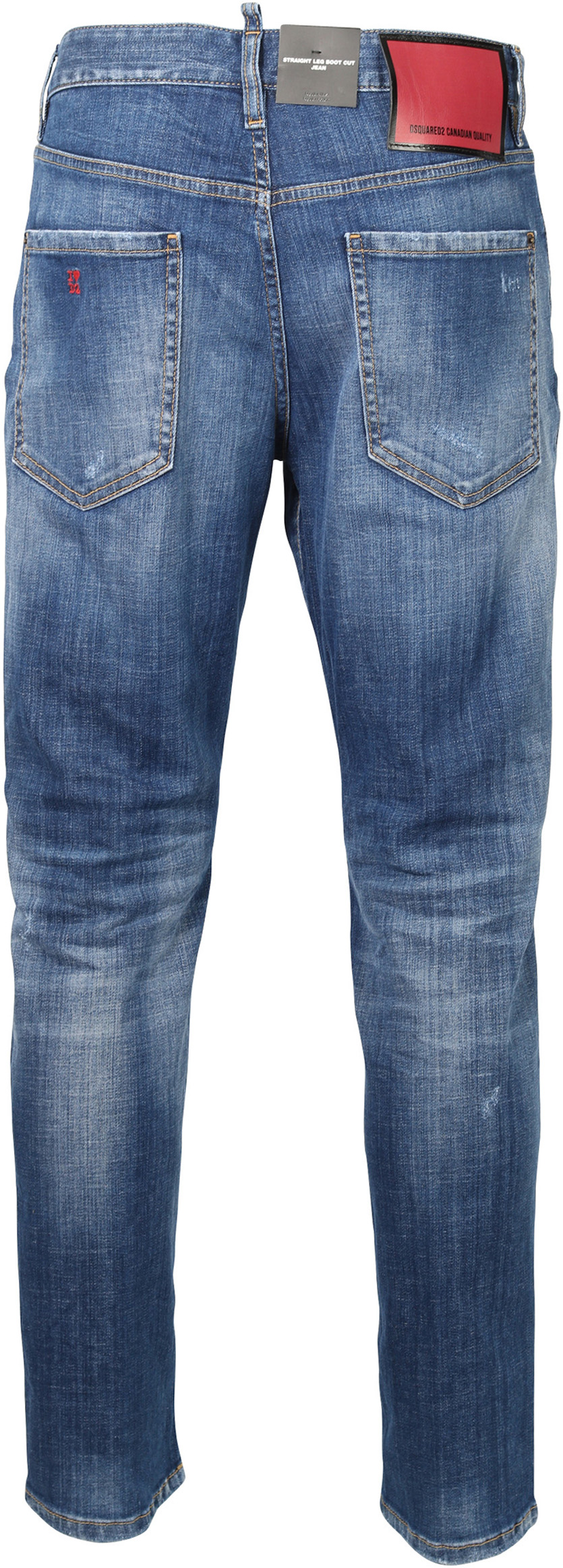 Dsquared Jeans Straight Leg Blue Washed