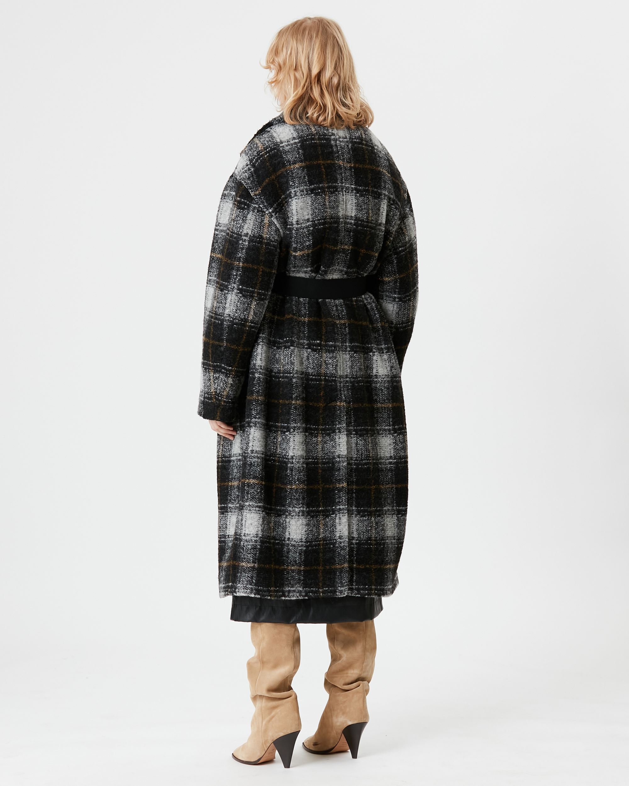 Isabel Marant Étoile Laurie Coat Anthracite Check FR 34 / DE 32